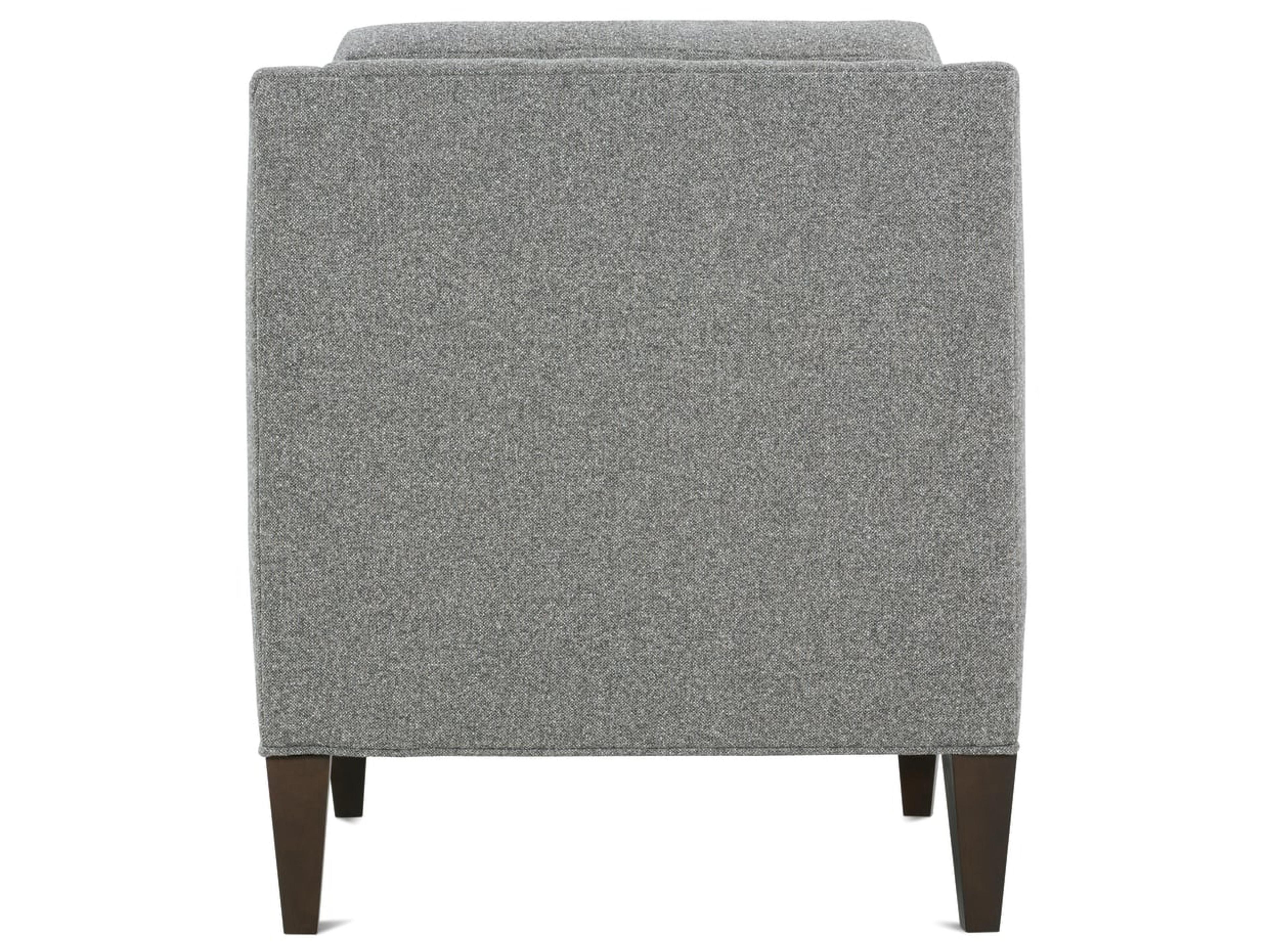 Rowe Keller Gray Fabric Accent Chair