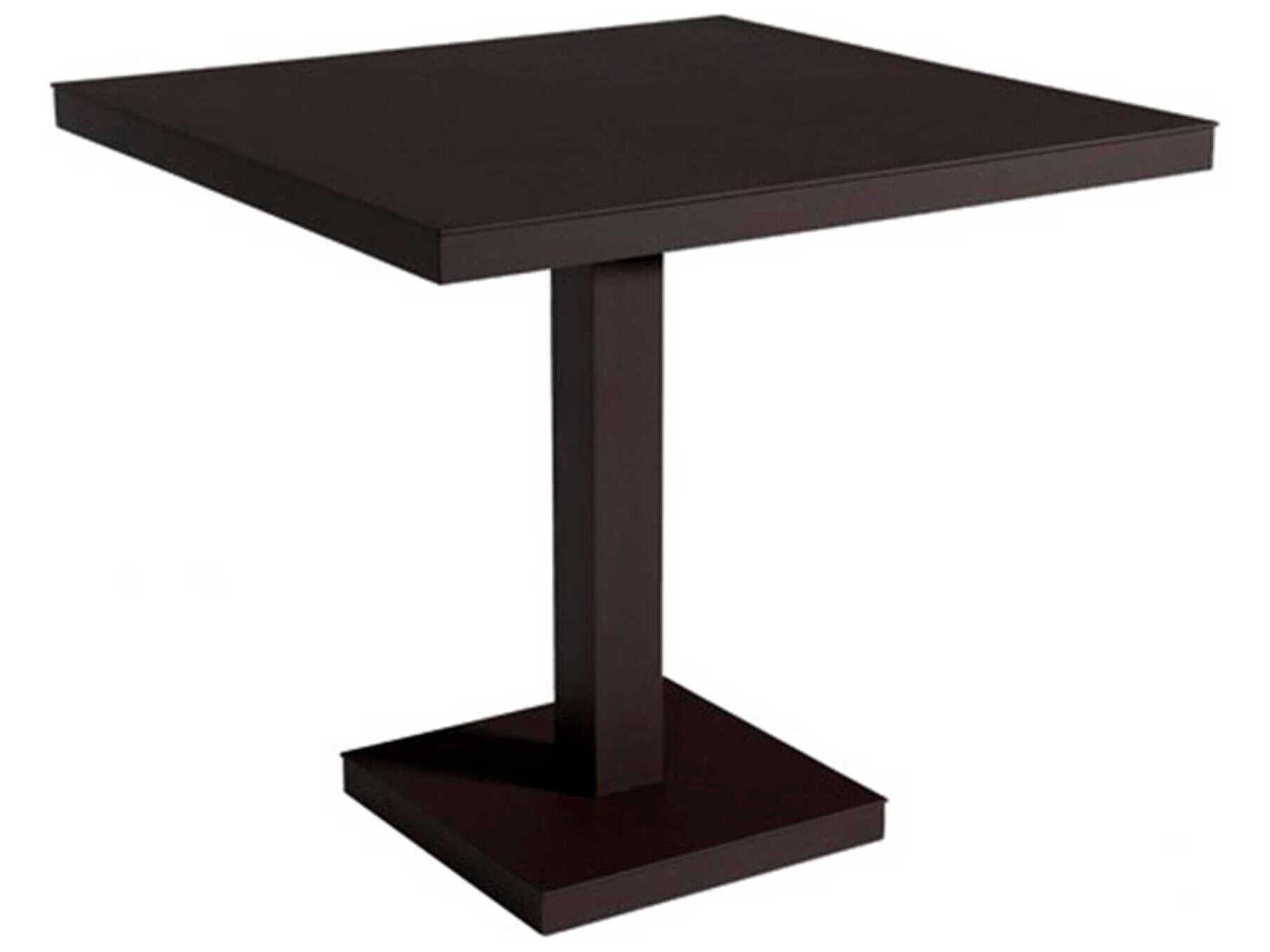 Barcino Square Dining Table Pedestal Leg Black