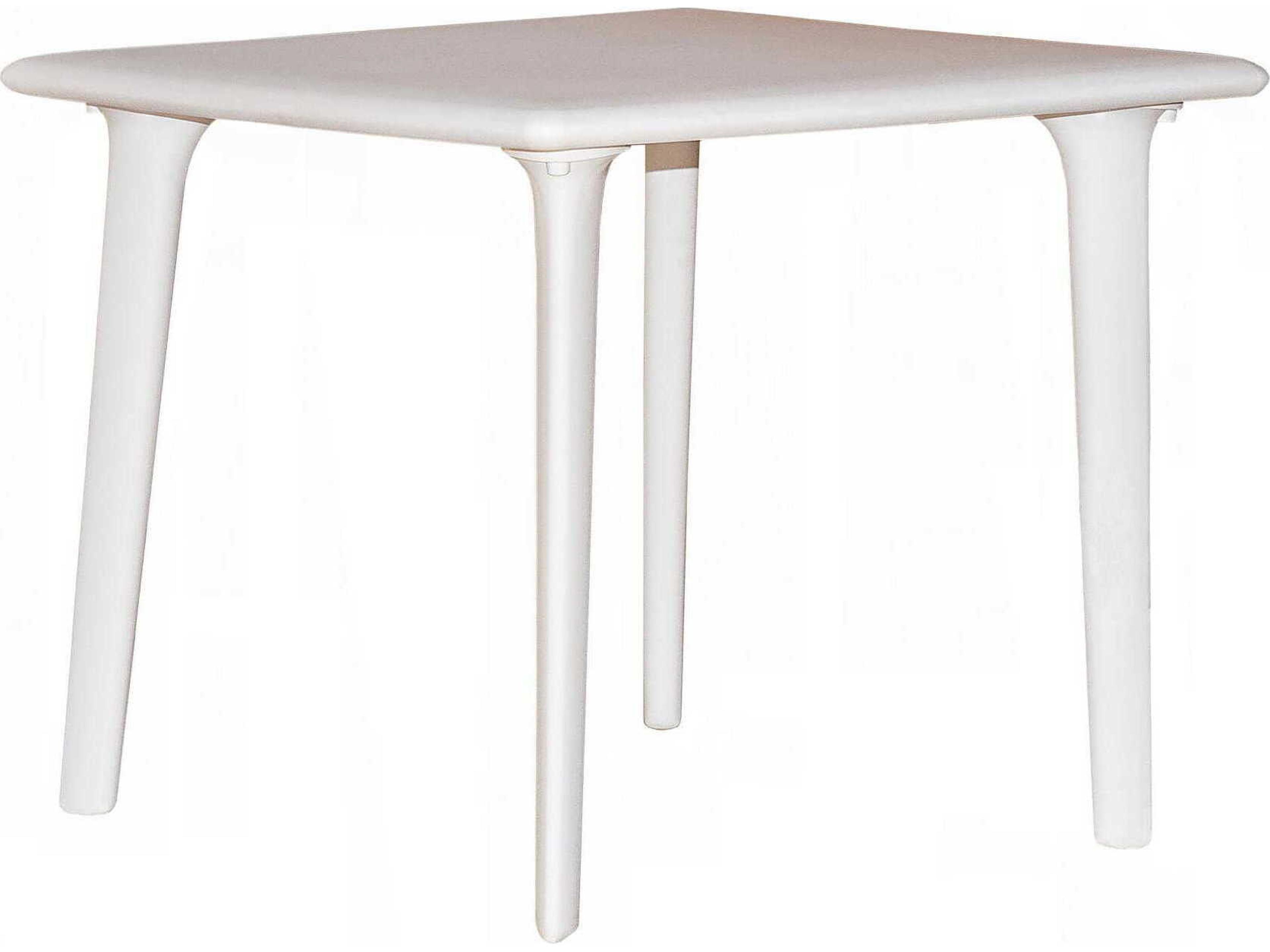 New Dessa Square Dining Table White