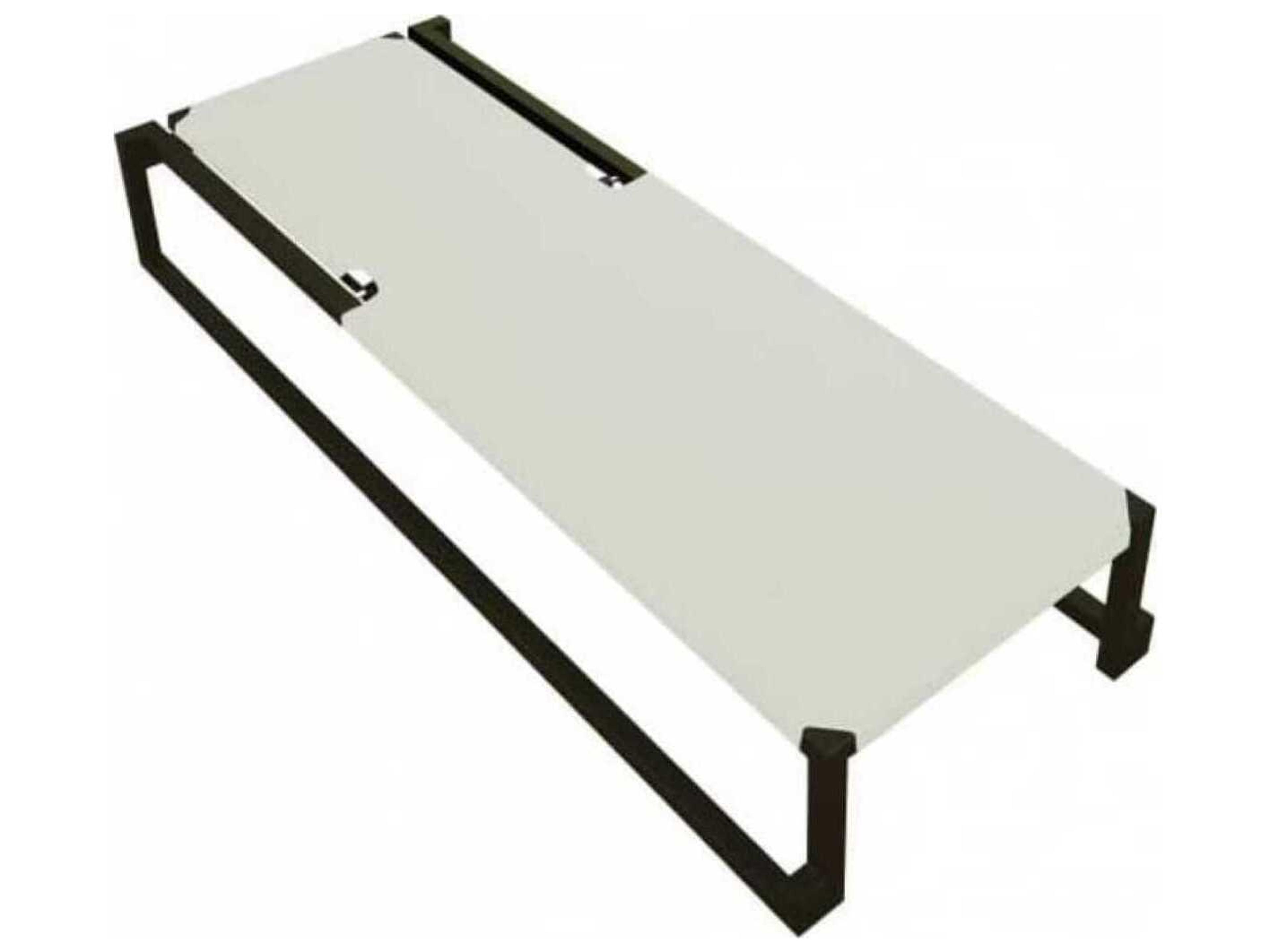 Milano Sunlounger Black Structure White Textilene Price Includes 2