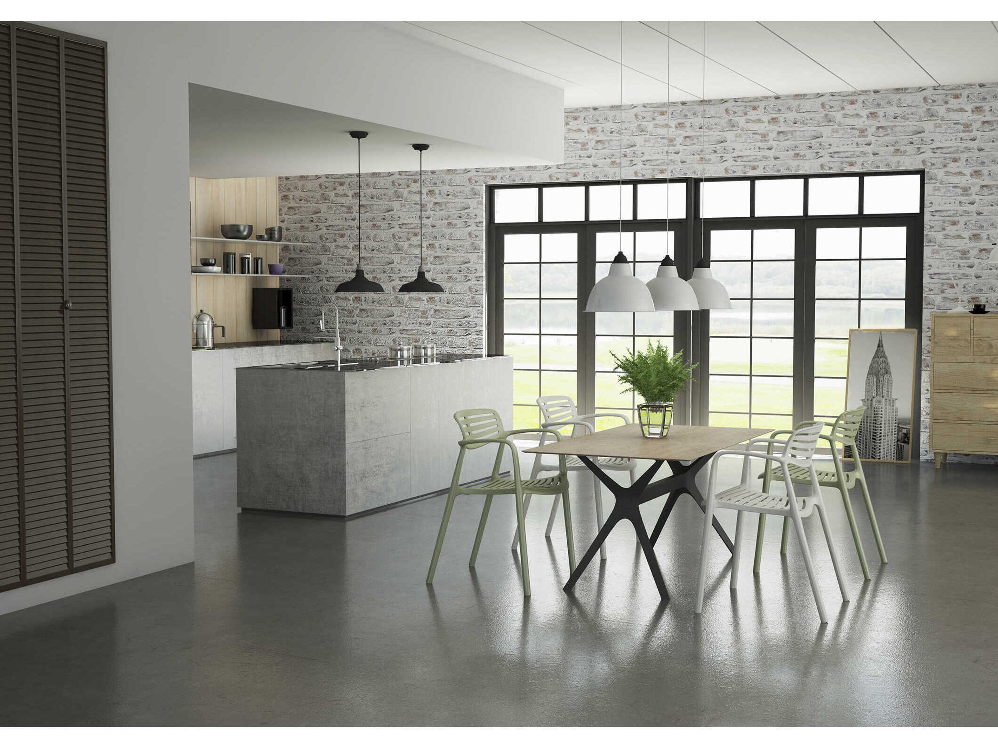 Resol Toledo Aire Dining Armchair Greenish Grey Price Includes 4