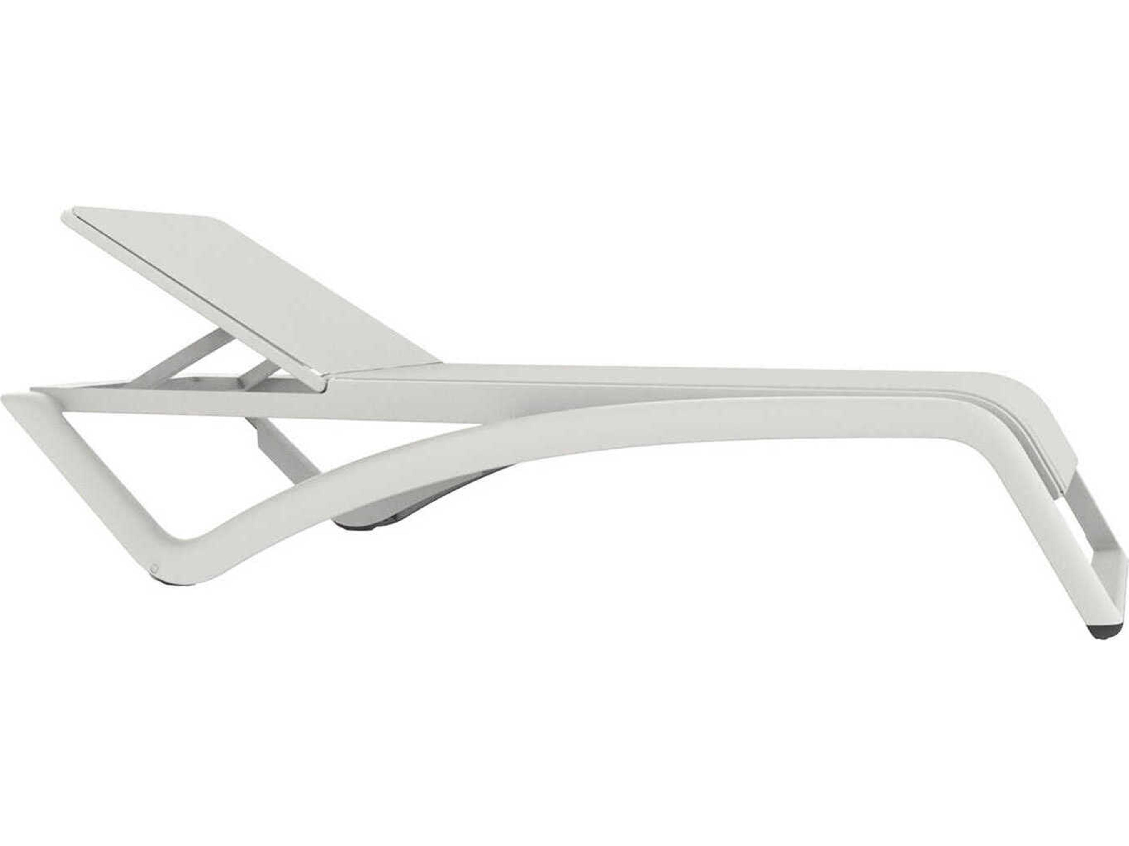 Sky Club Sunlounger White Structure White Textilene Price Includes 2