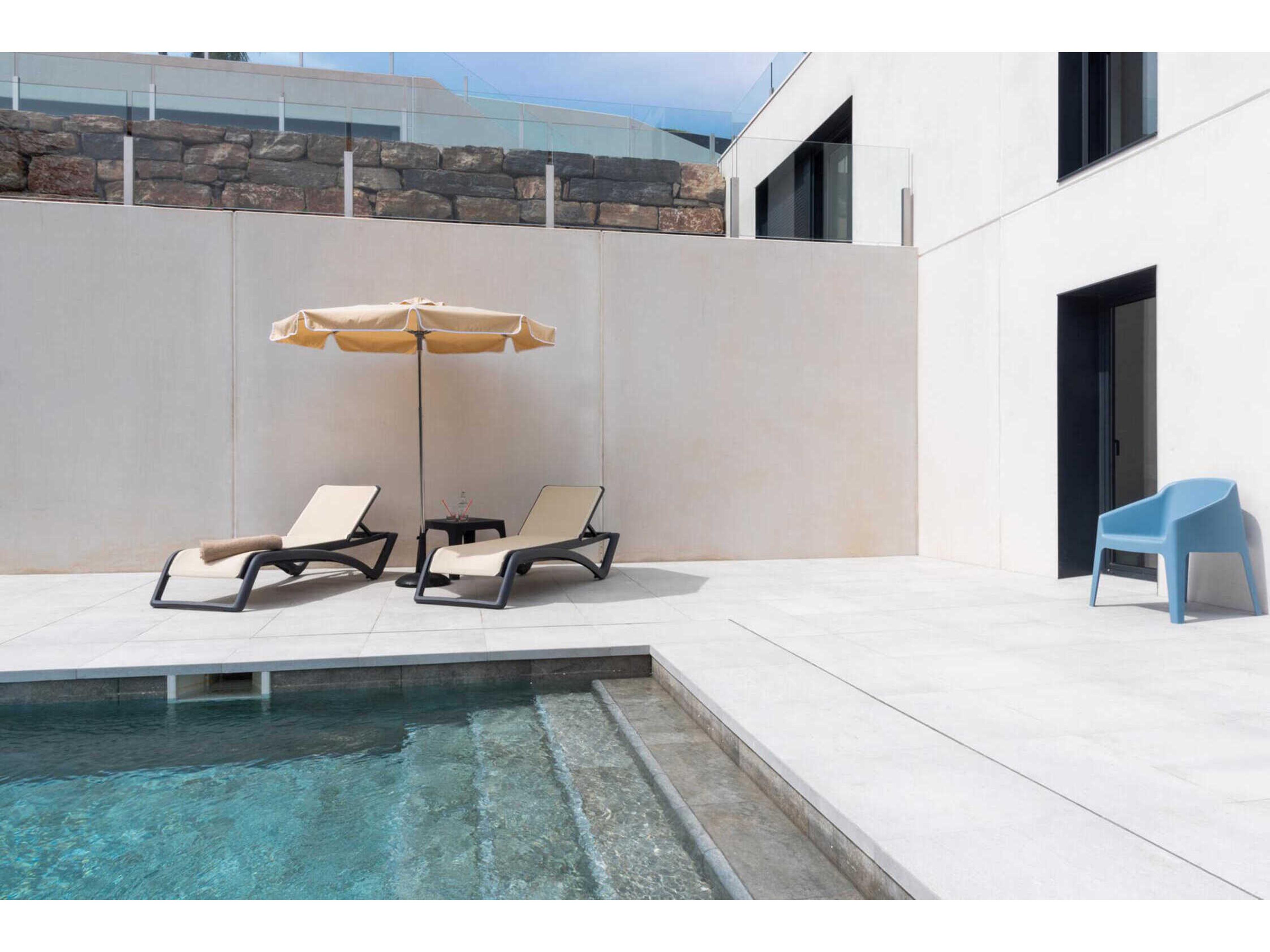 Resol Sky Club Sunlounger Dark Grey Structure Beige Textilene Price Includes 2