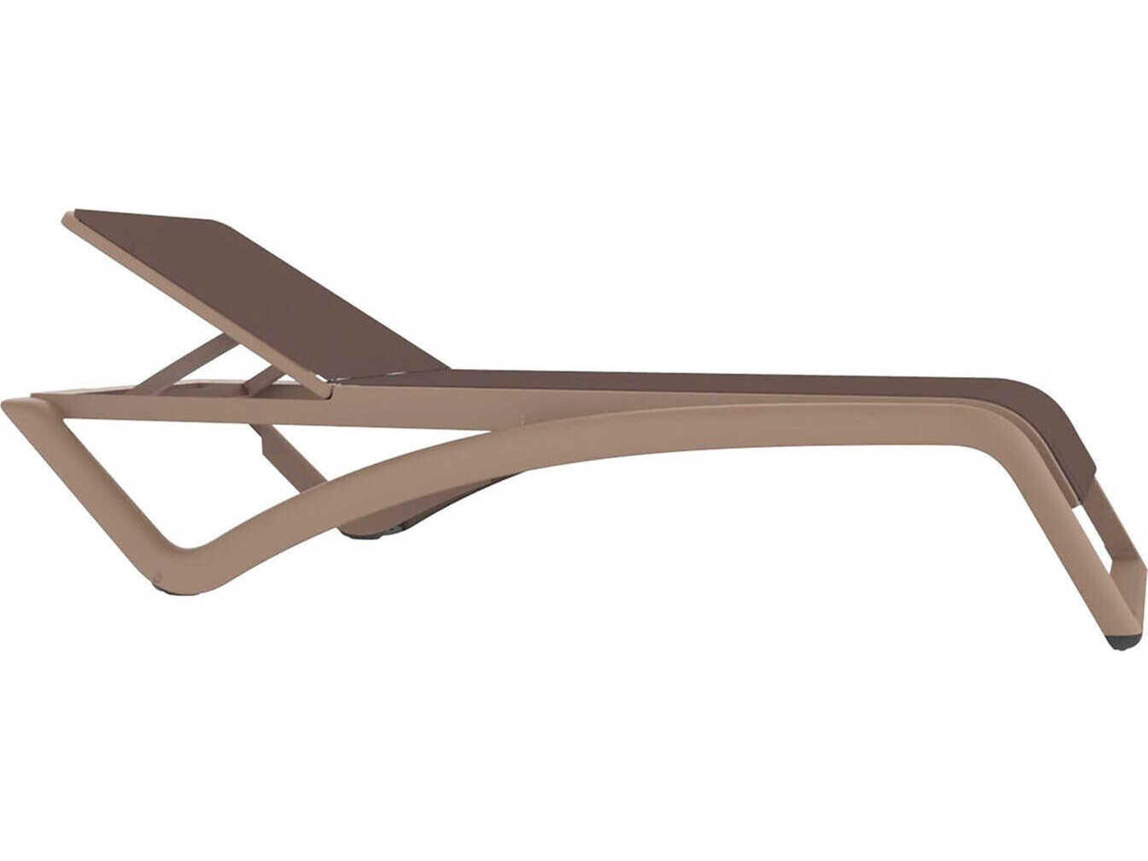 Sky Club Sunlounger Sand Structure Chocolate Textilene Price Includes 2