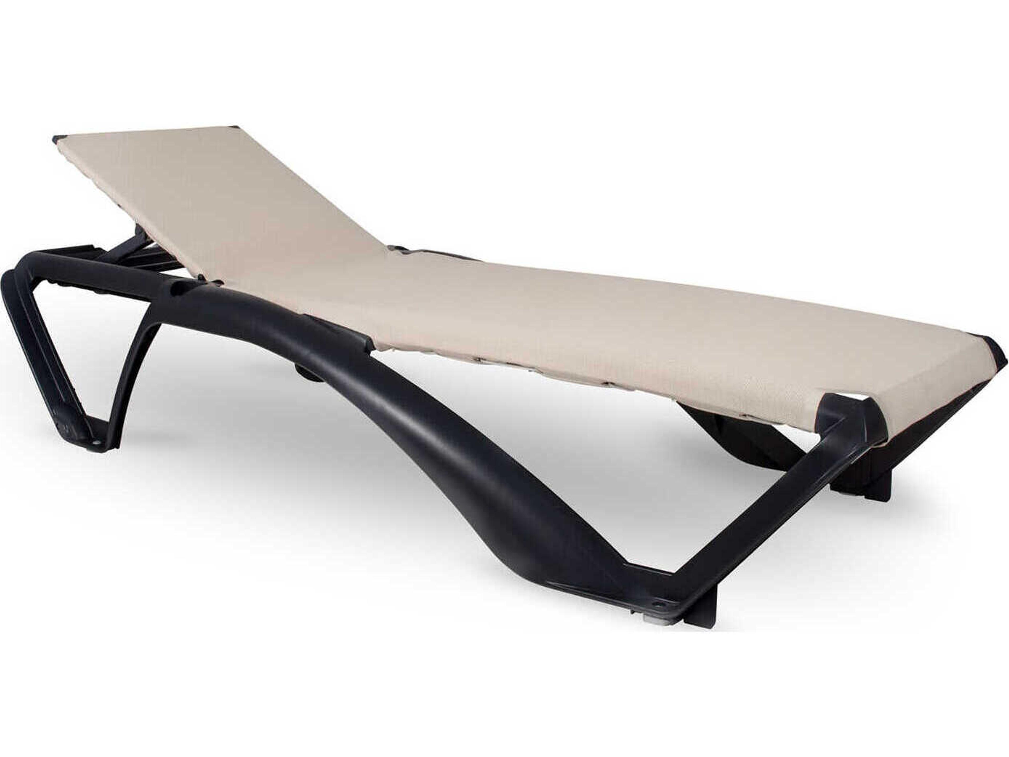Marina Club Sunlounger Dark Grey Structure Beige Textilene Price Includes 2