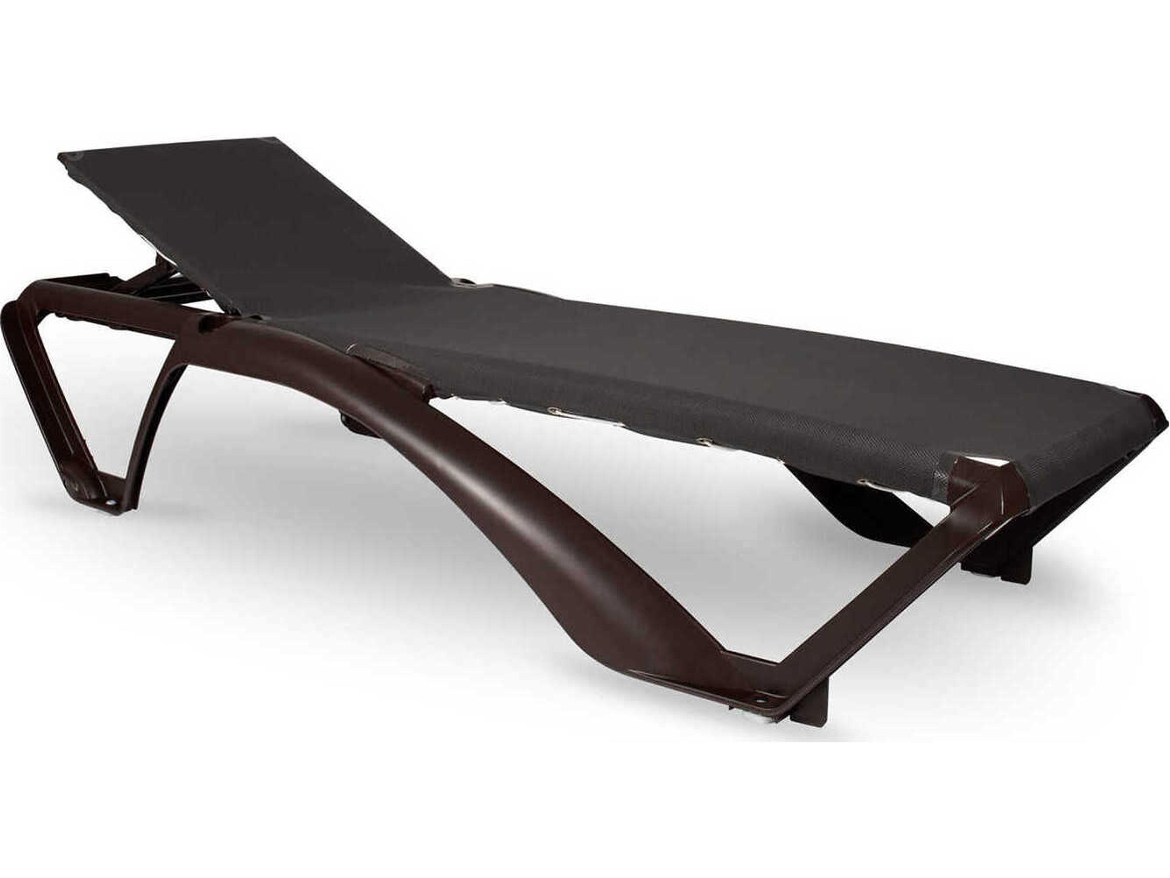 Marina Club Sunlounger Wenge Structure Chocolate Textilene Price Includes 2