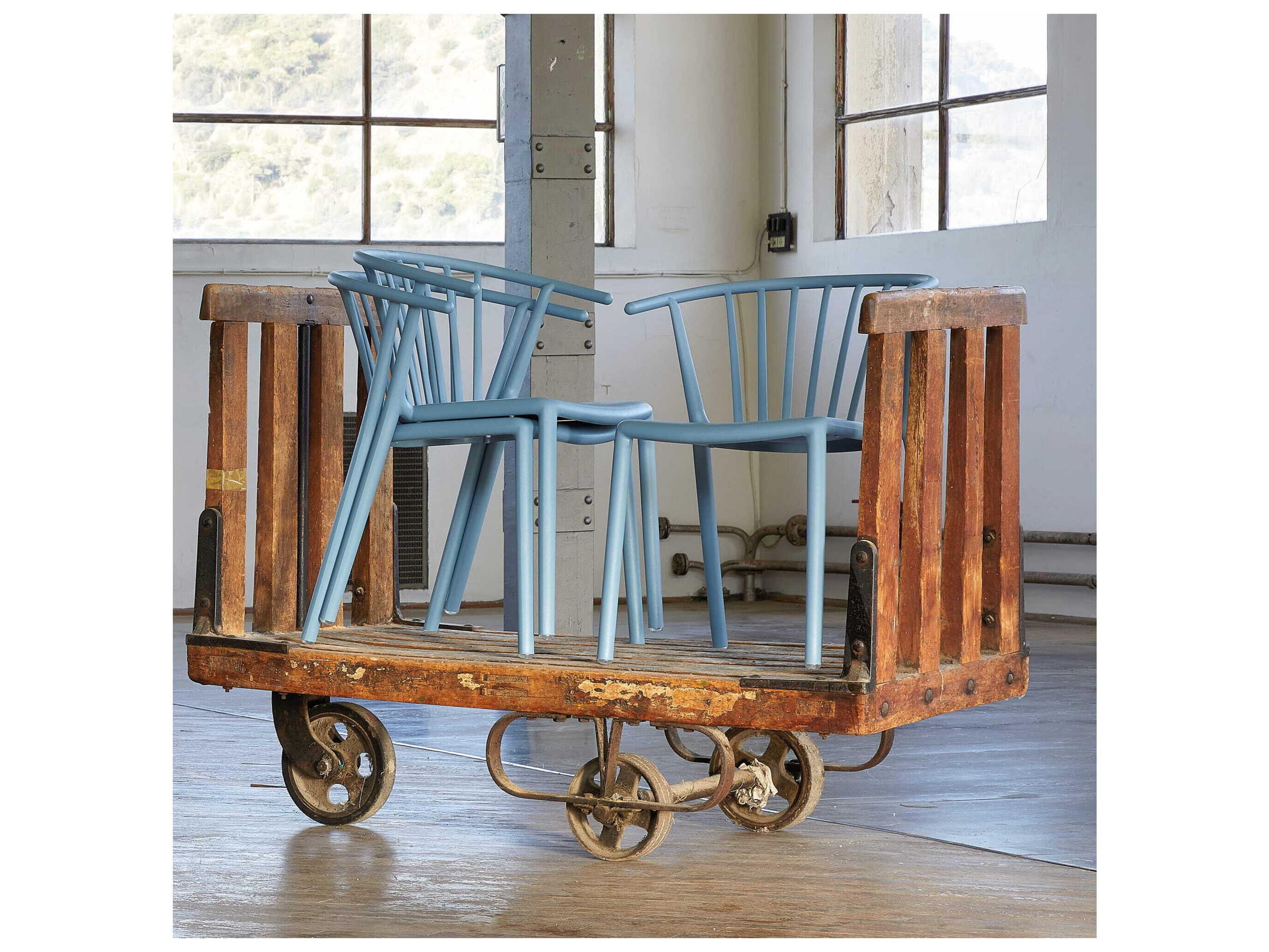 Resol Woody Dining Chair Retro Blue Price Includes 4