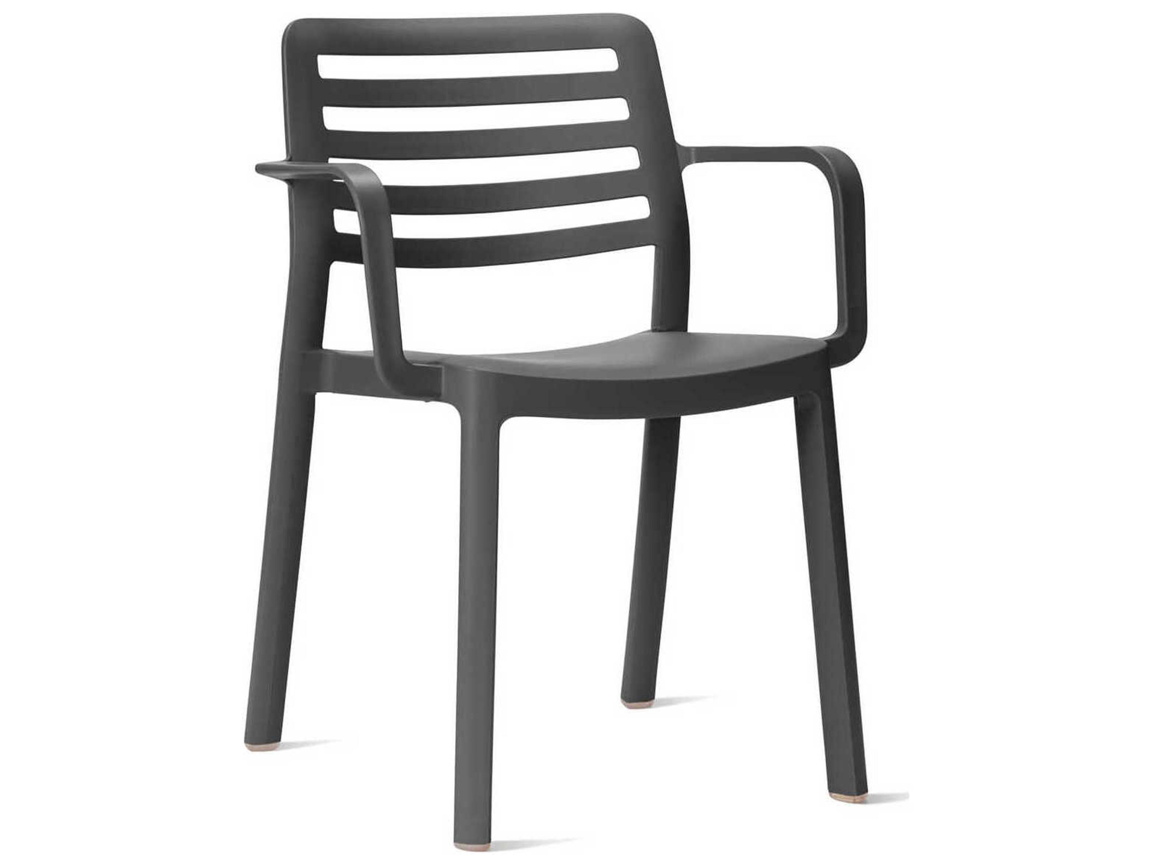 Wind Dining Armchair Dark Grey Stackable