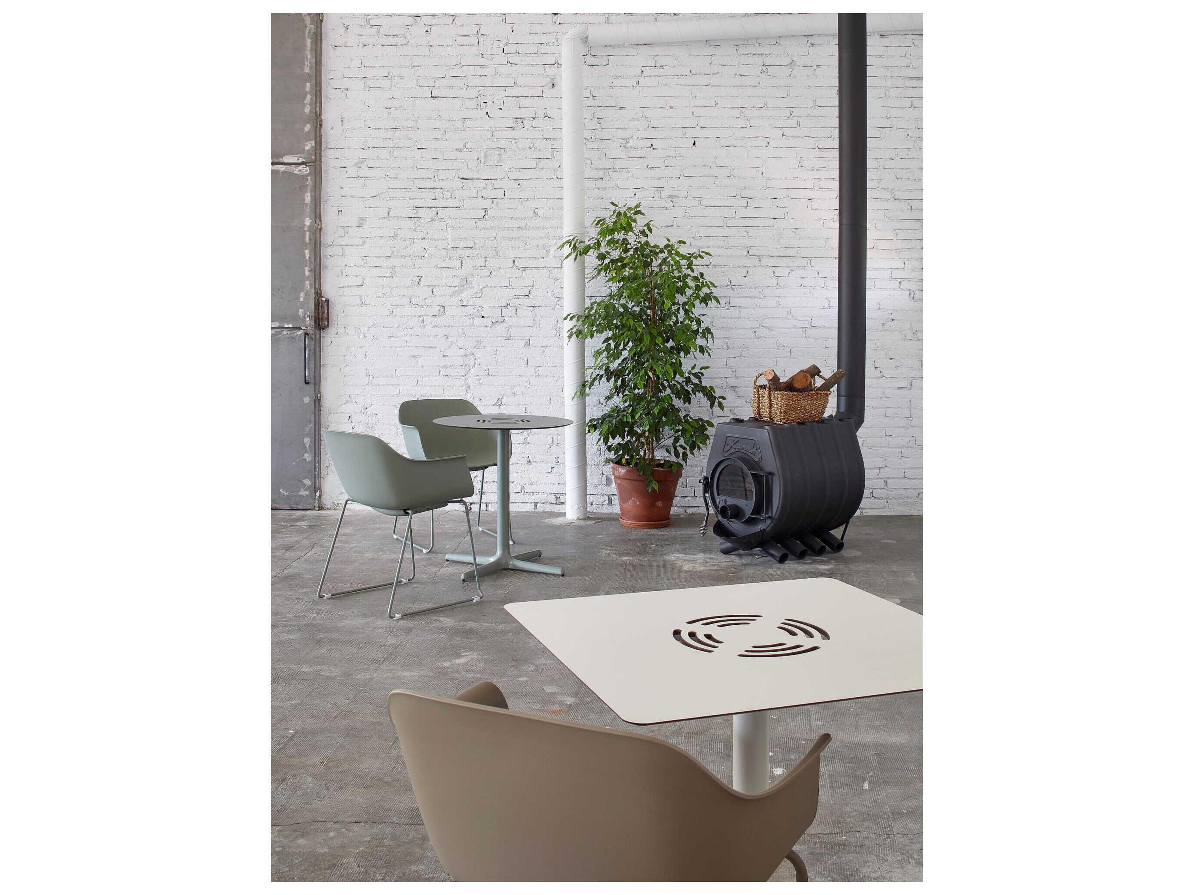 Resol Toledo Aire Square Dining Table Greenish Grey