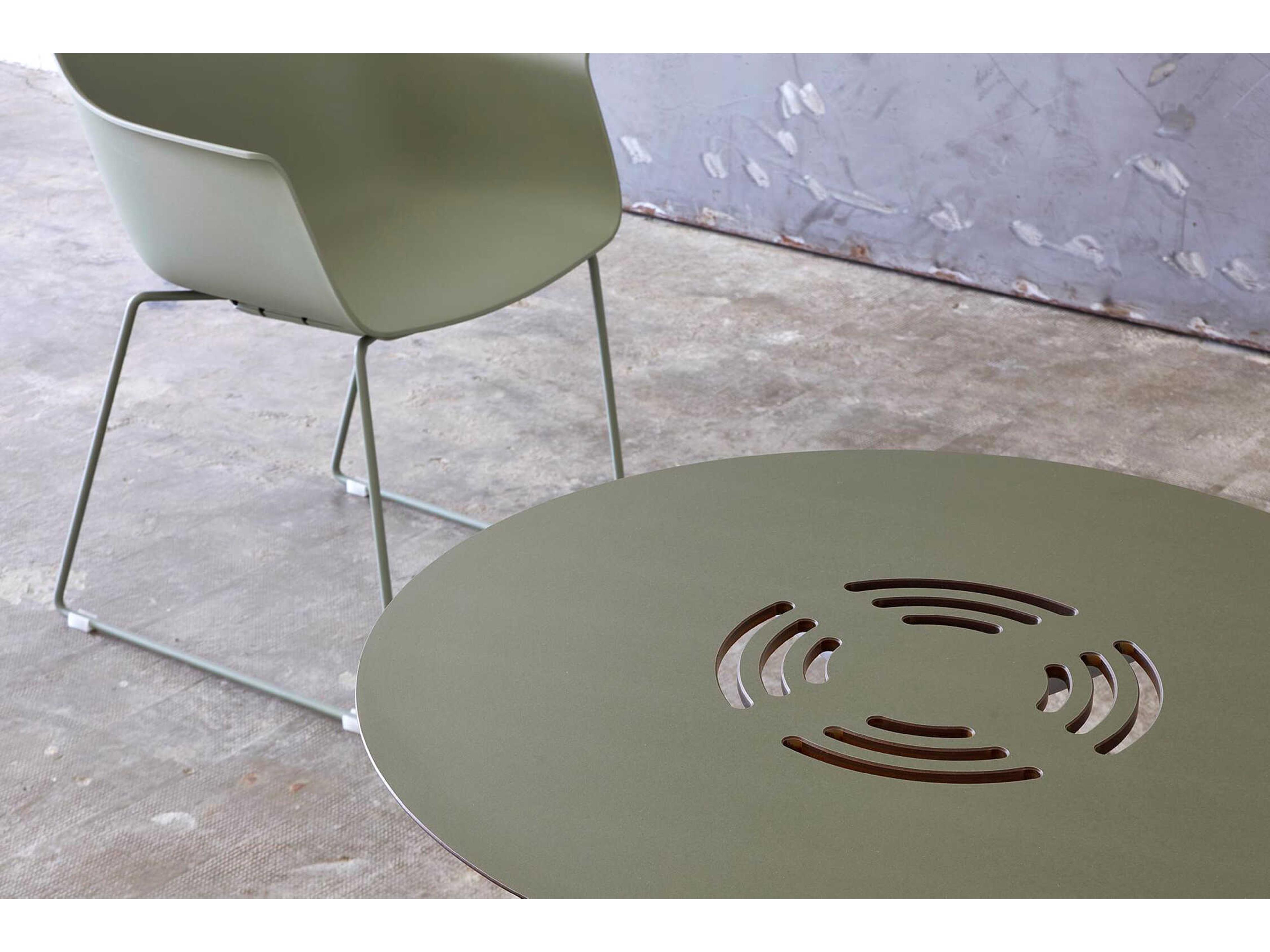 Resol Toledo Aire Round Dining Table Greenish Grey