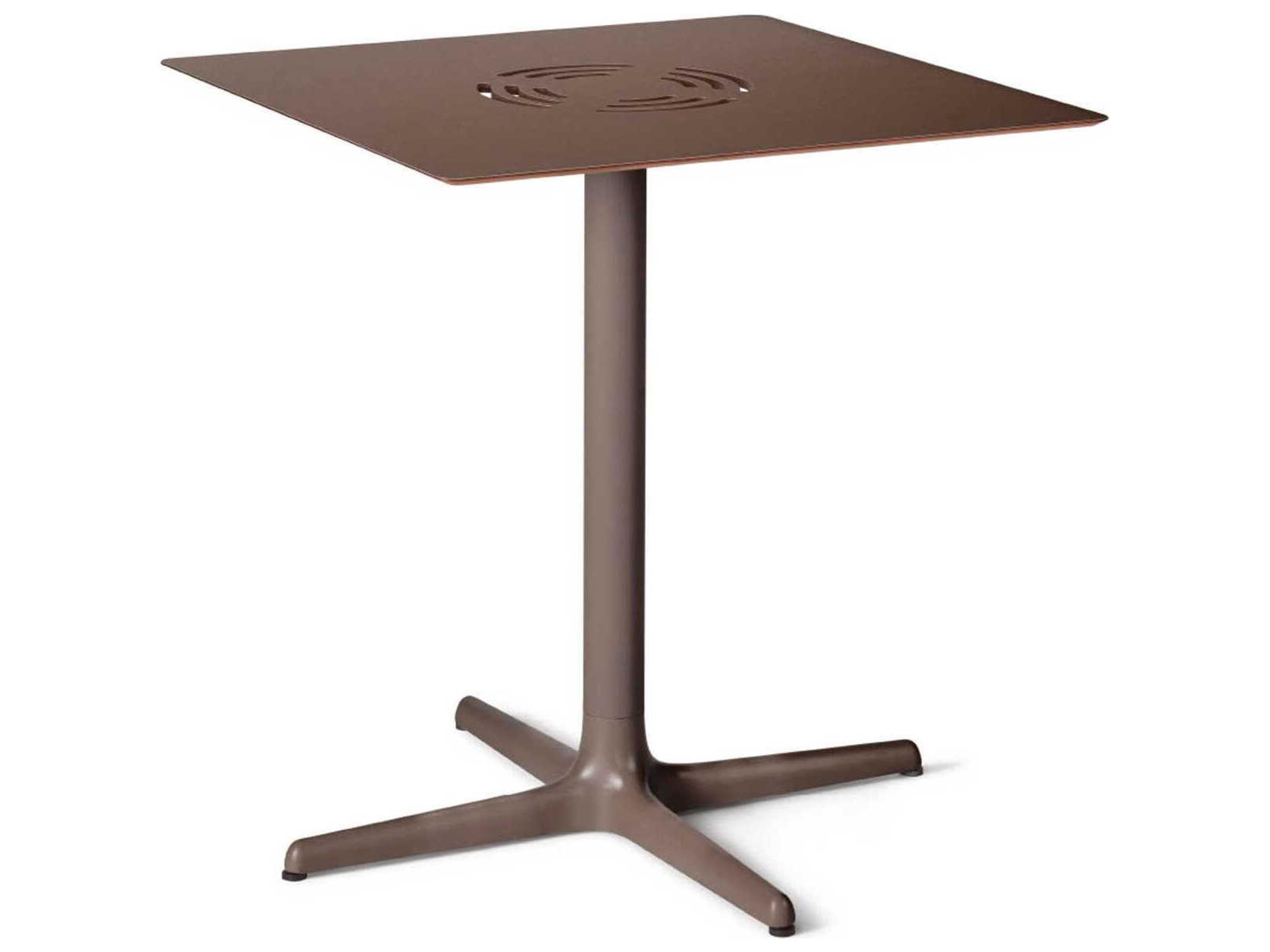Toledo Aire Square Dining Table Chocolate