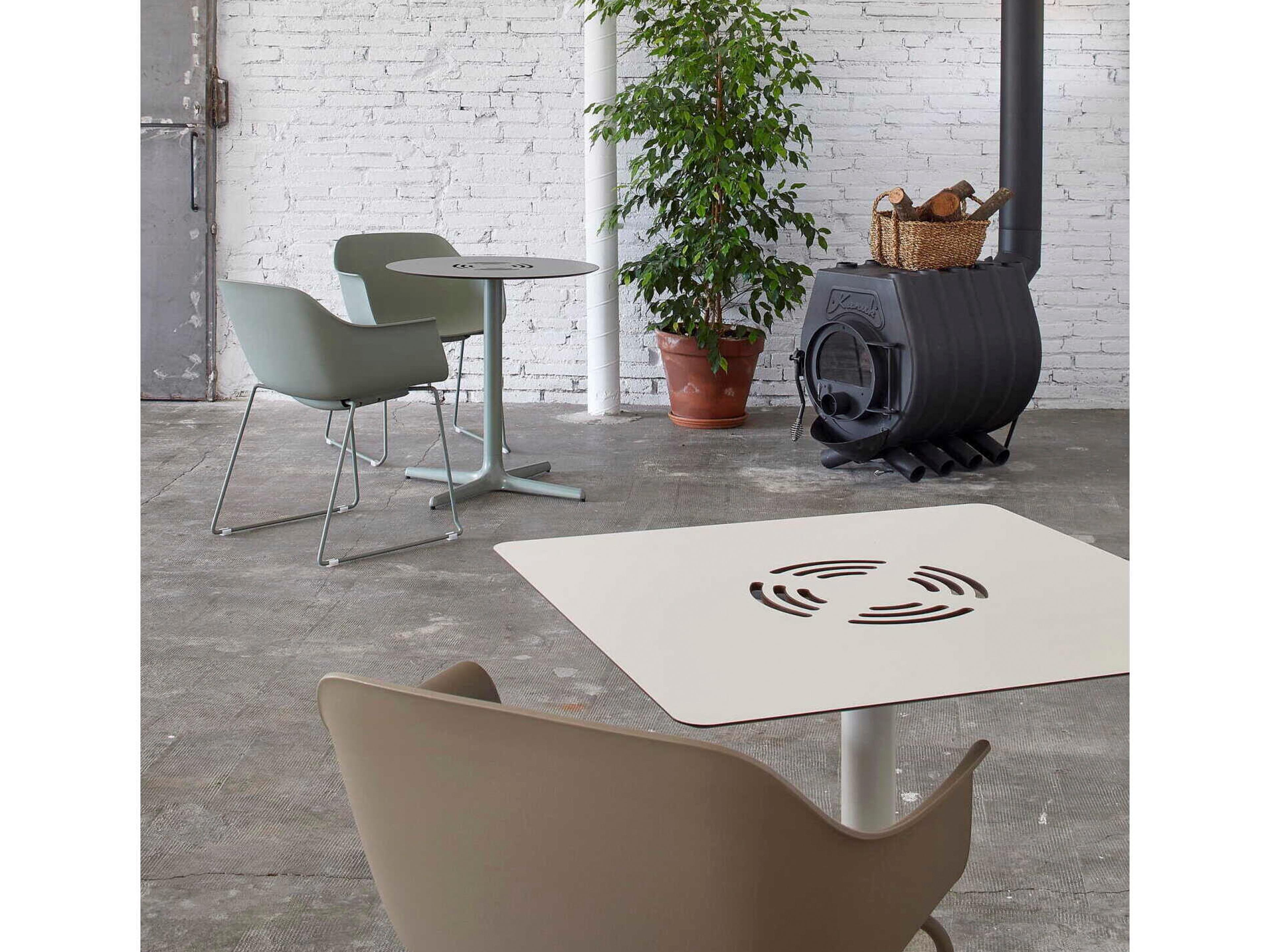 Resol Toledo Aire Square Dining Table Chocolate