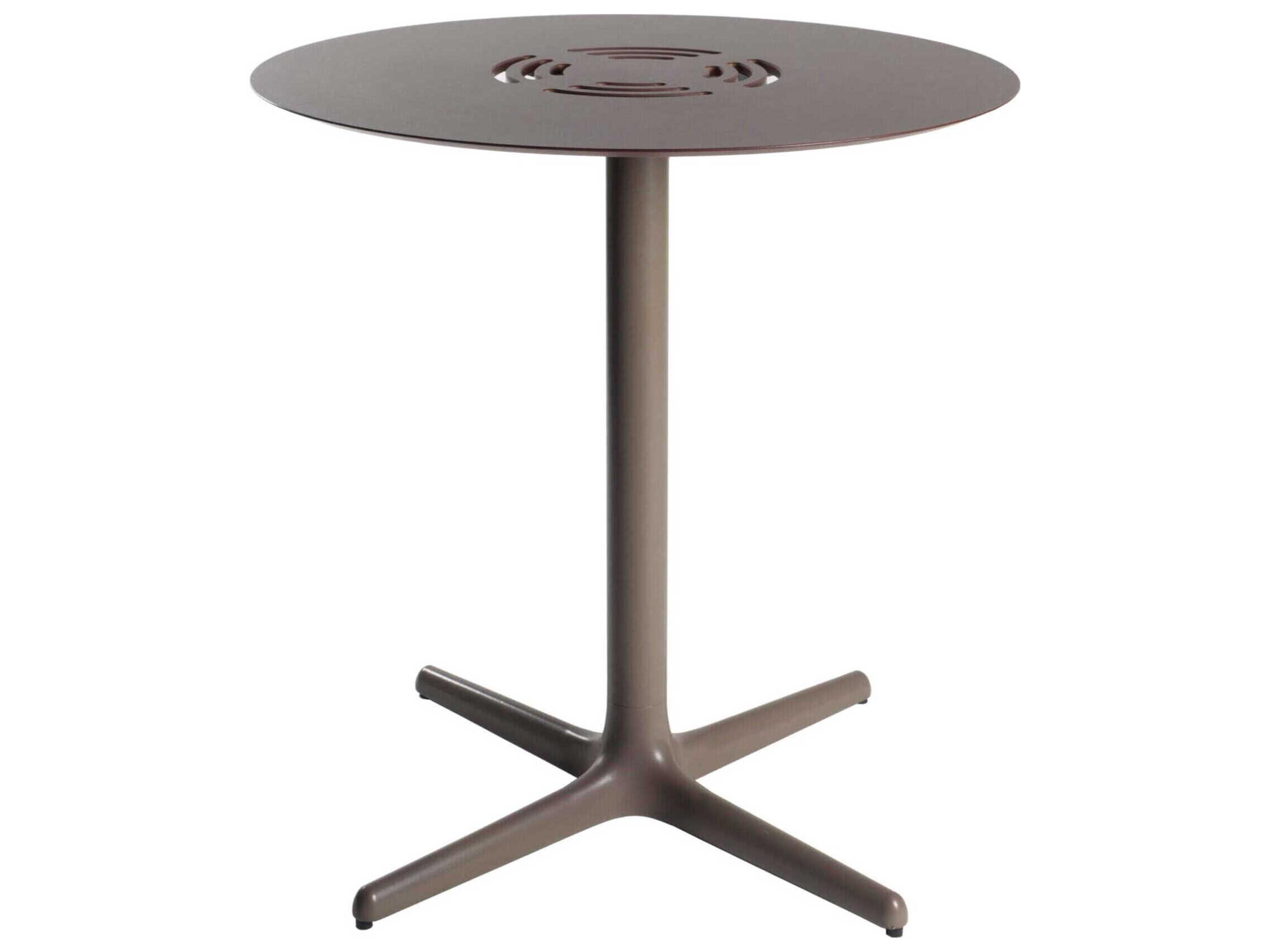 Toledo Aire Round Dining Table Chocolate