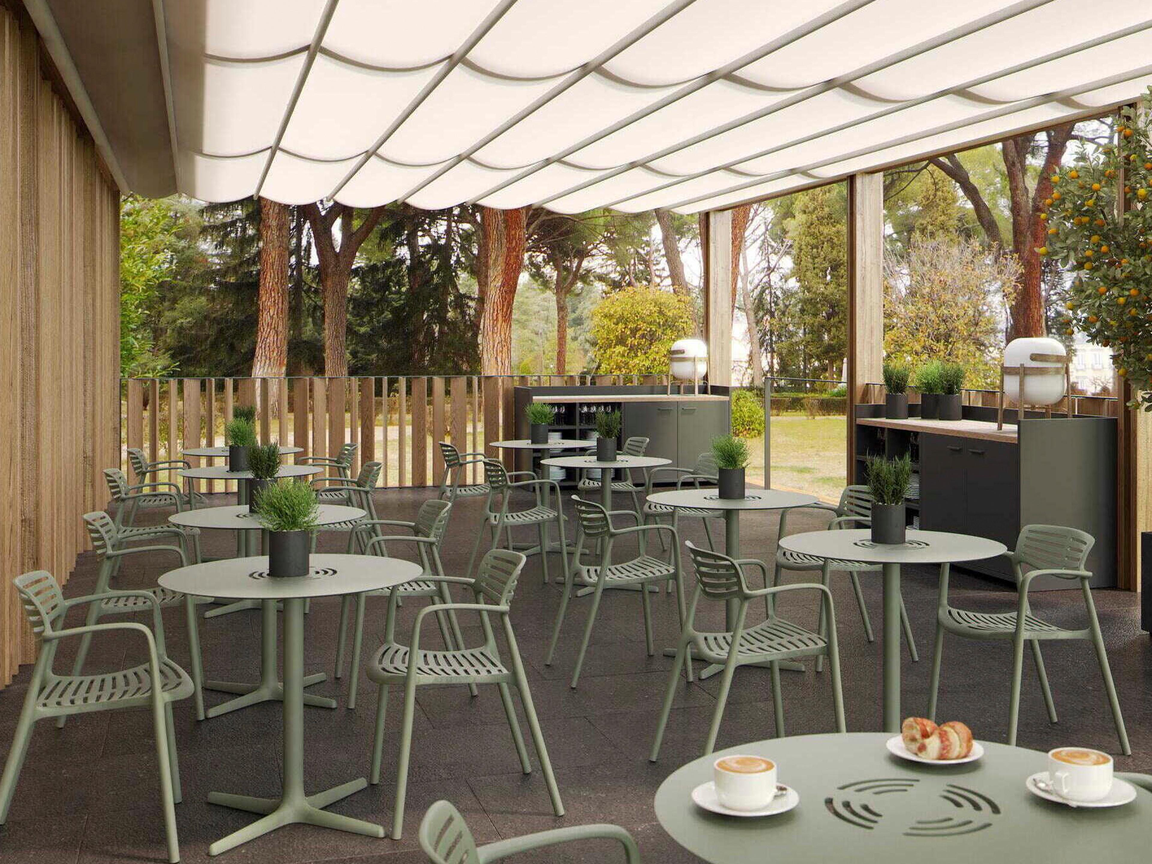 Resol Toledo Aire Round Dining Table Chocolate