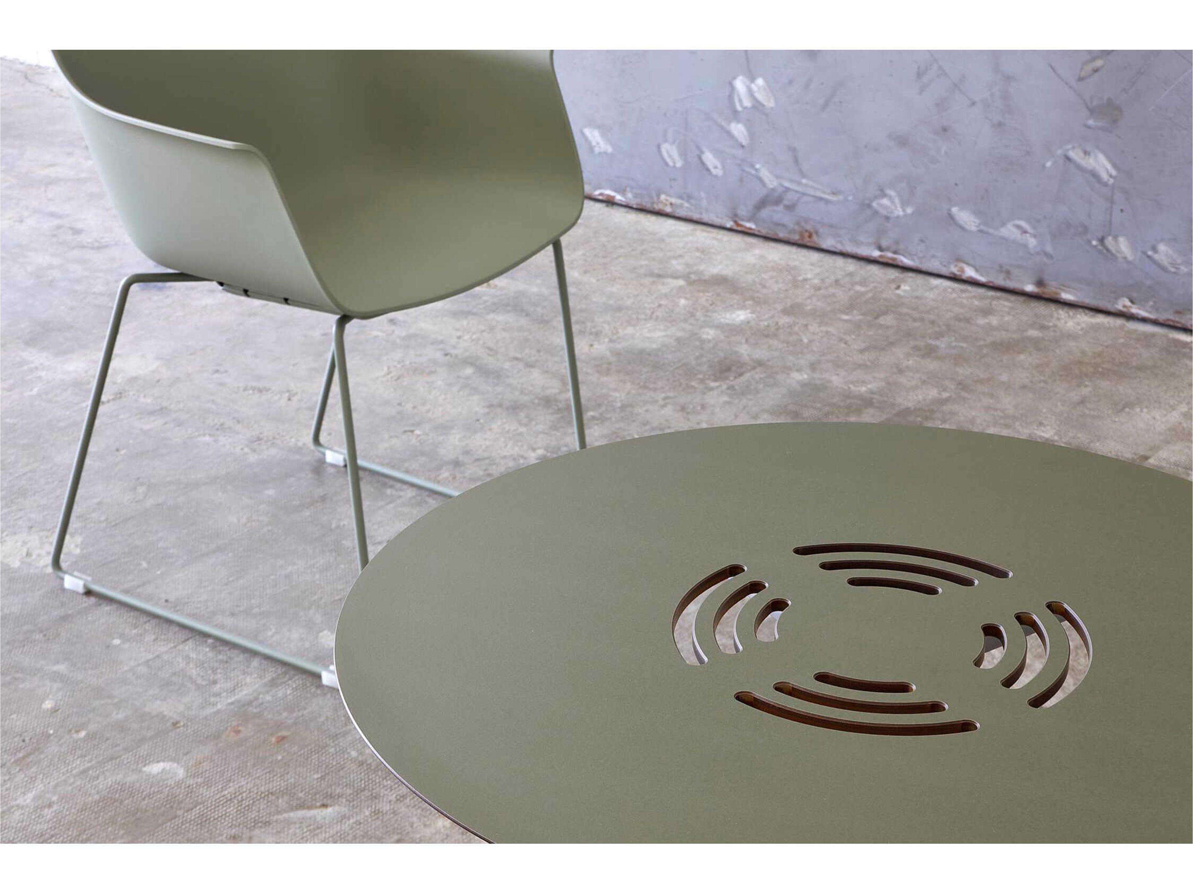 Resol Toledo Aire Round Dining Table Chocolate