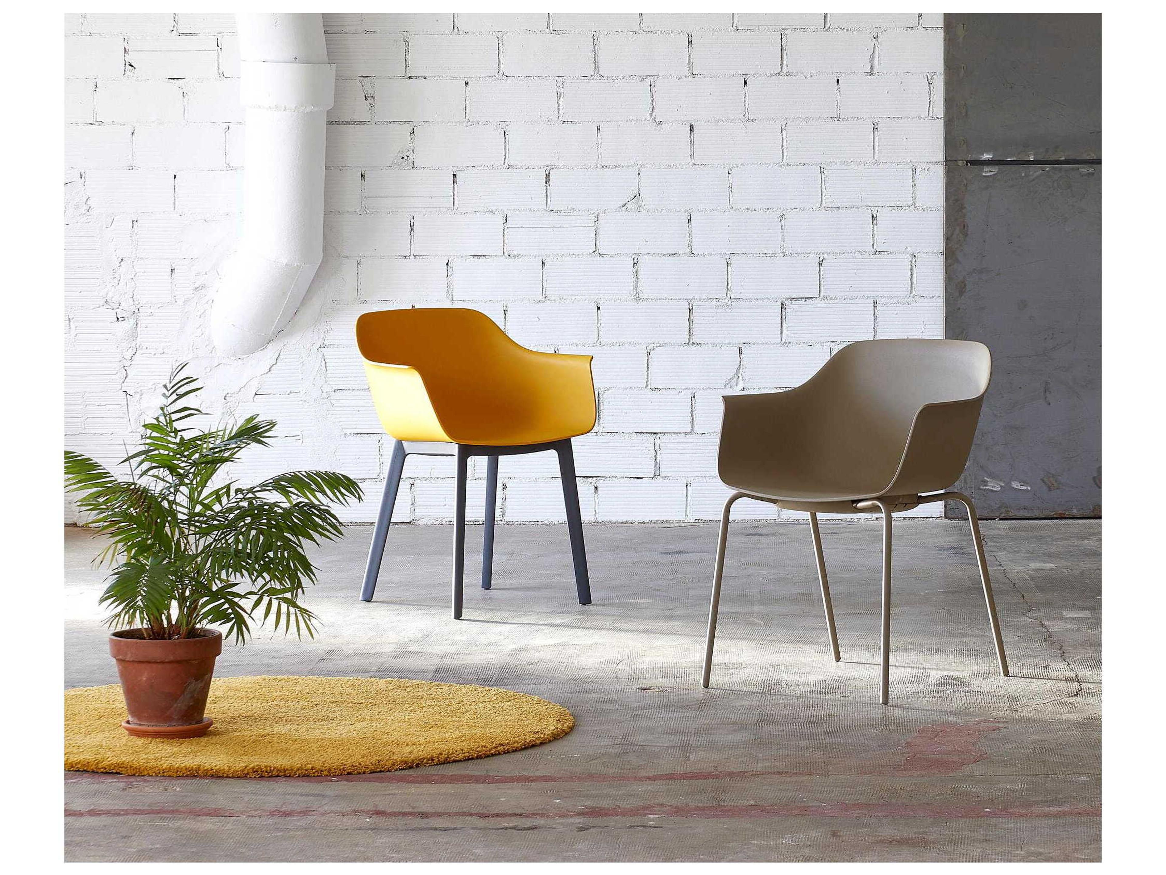 Resol Shape Dining Armchair 4 Legs White Price Includes 2