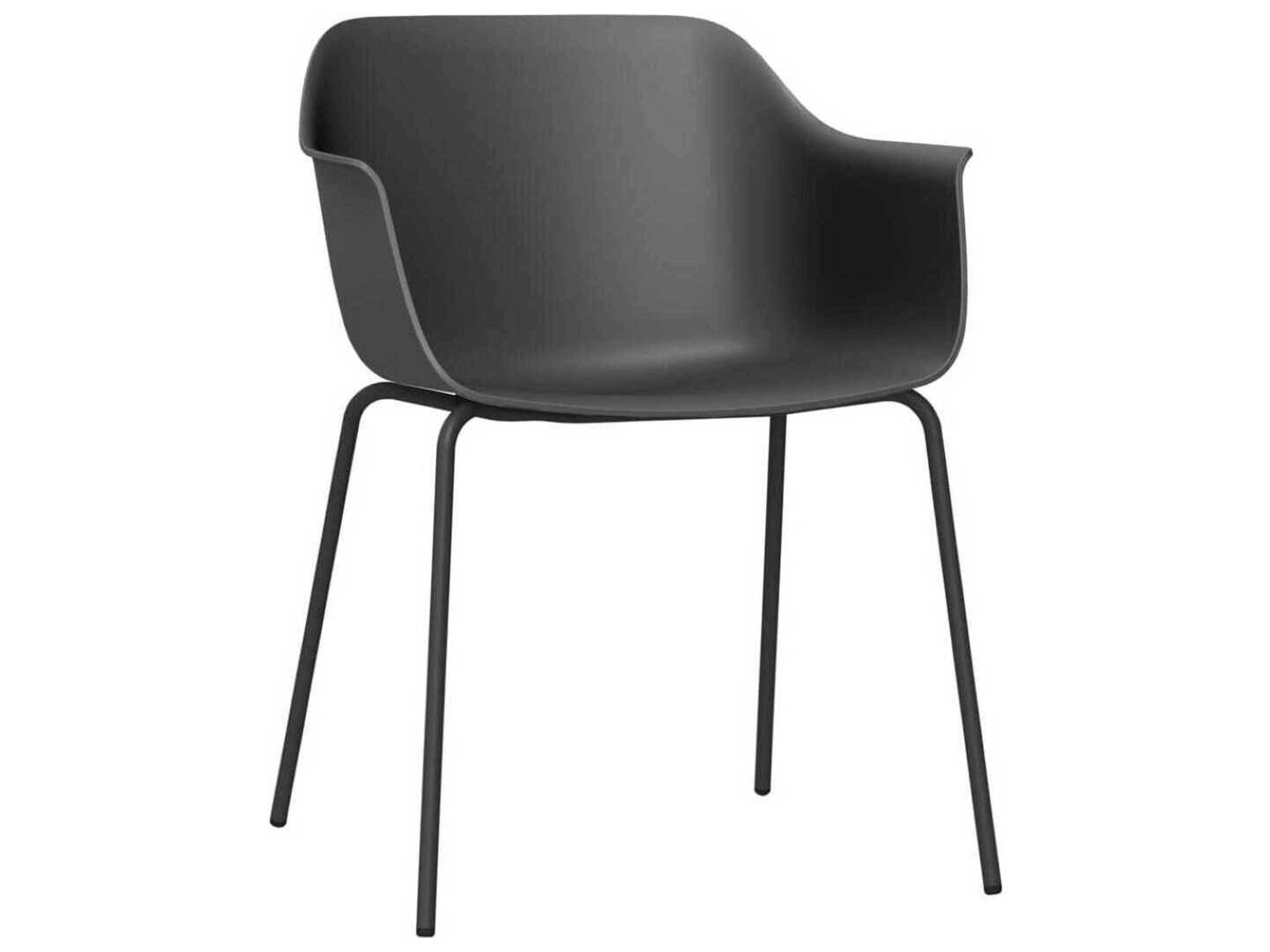 Shape Dining Armchair 4 Legs Dark Grey Price Includes 2