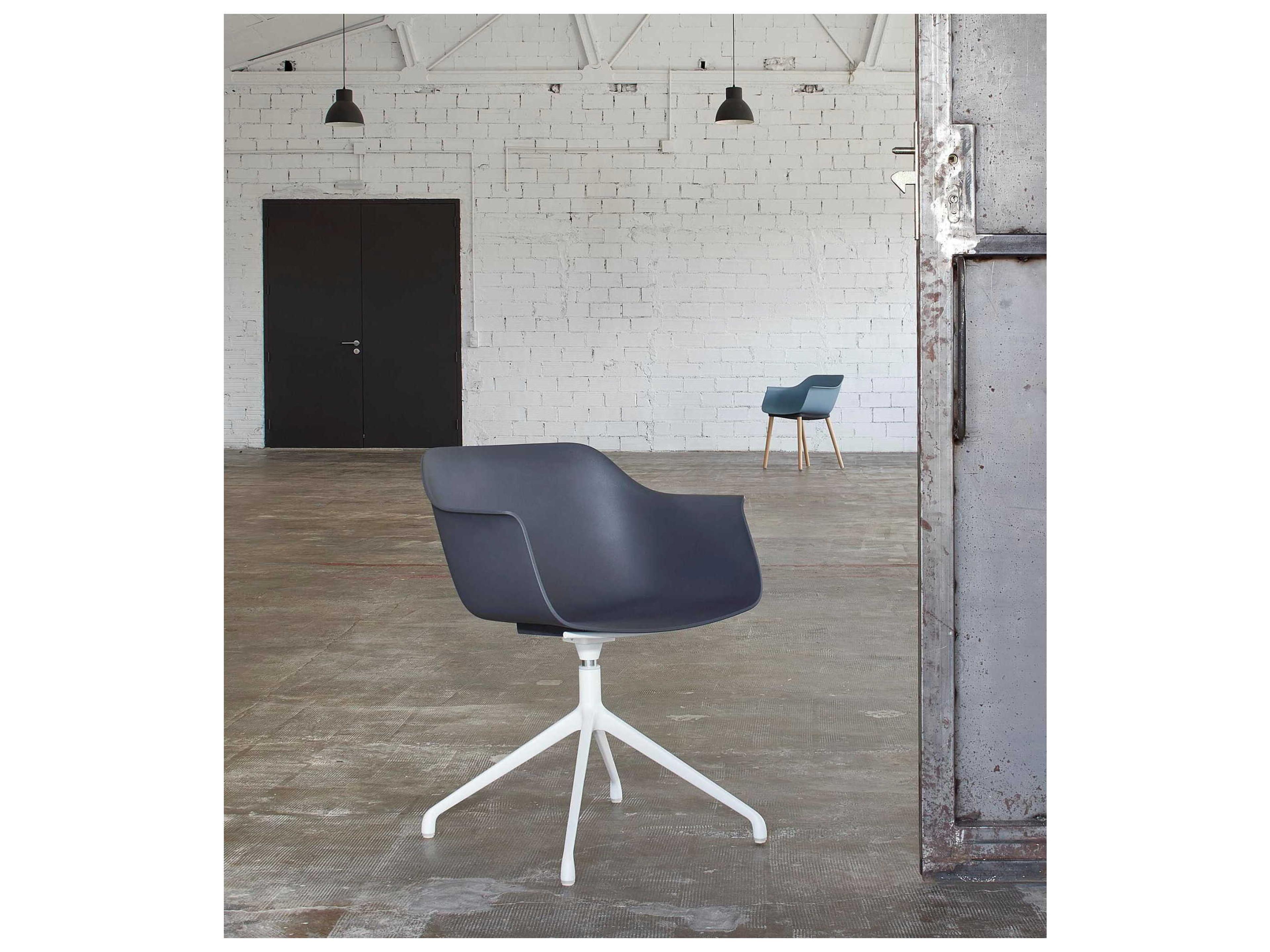 Resol Shape Dining Armchair Spider Legs Swivel Retro Blue Price Includes 2