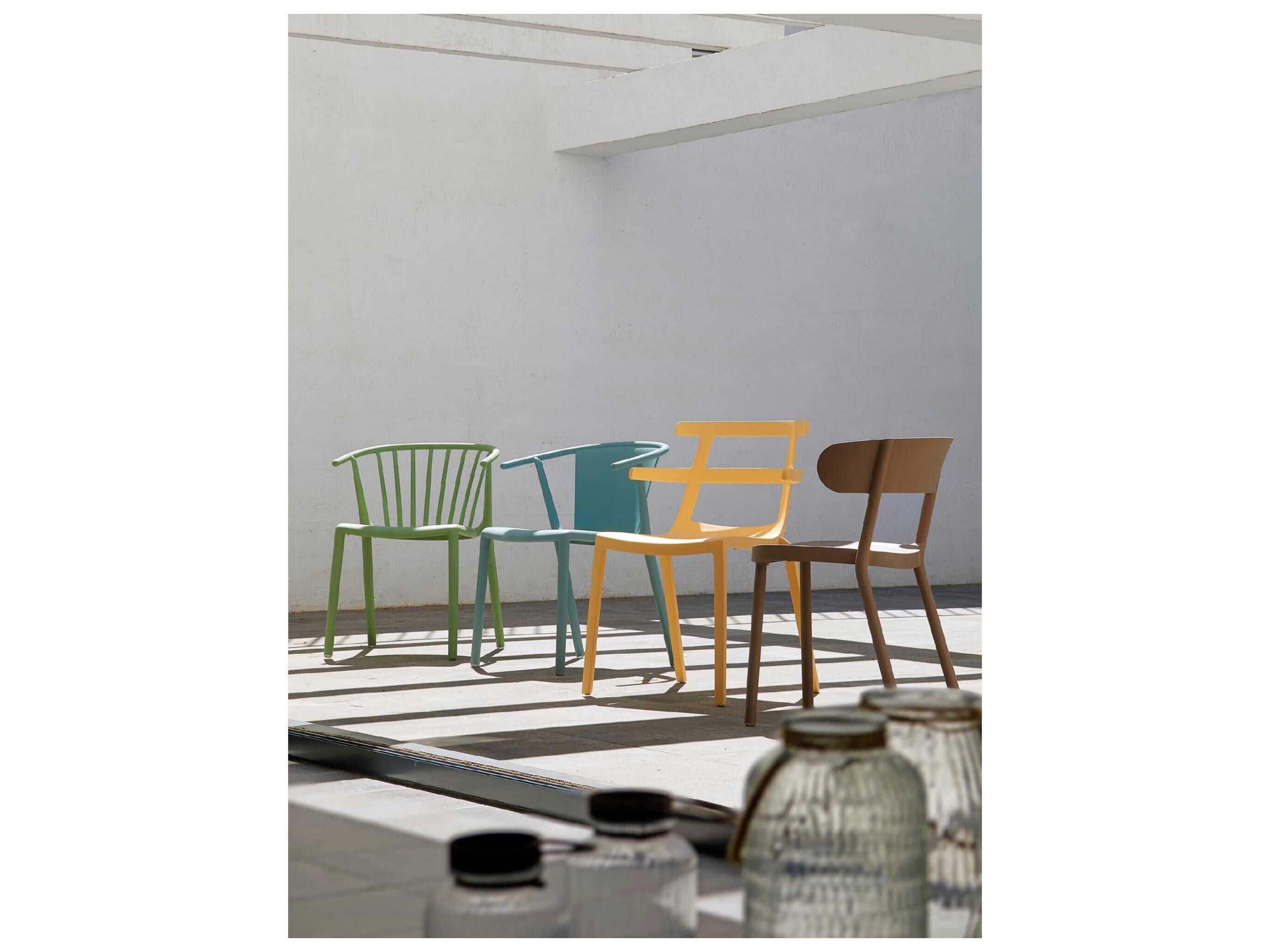 Resol Steely Eco Recycled Dining Armchair Fire Yellow Price Includes 4