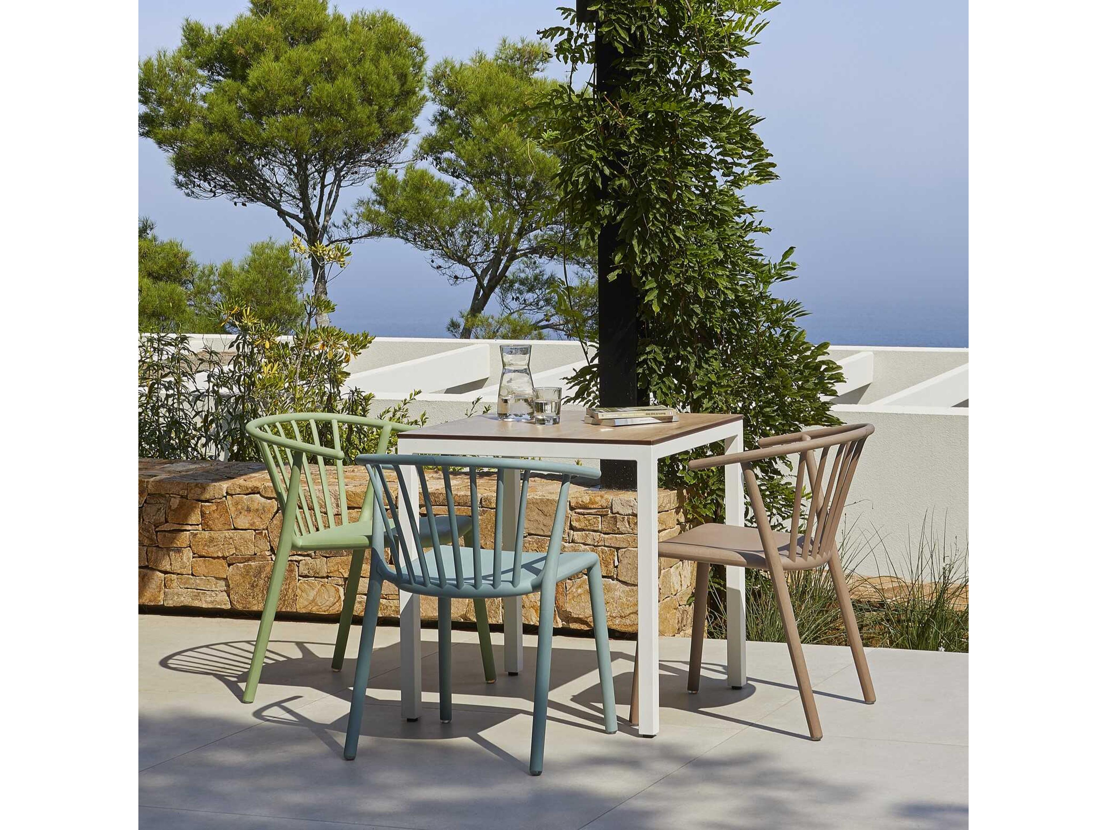 Resol Woody Eco Recycled Dining Chair Fire Yellow Price Includes 4