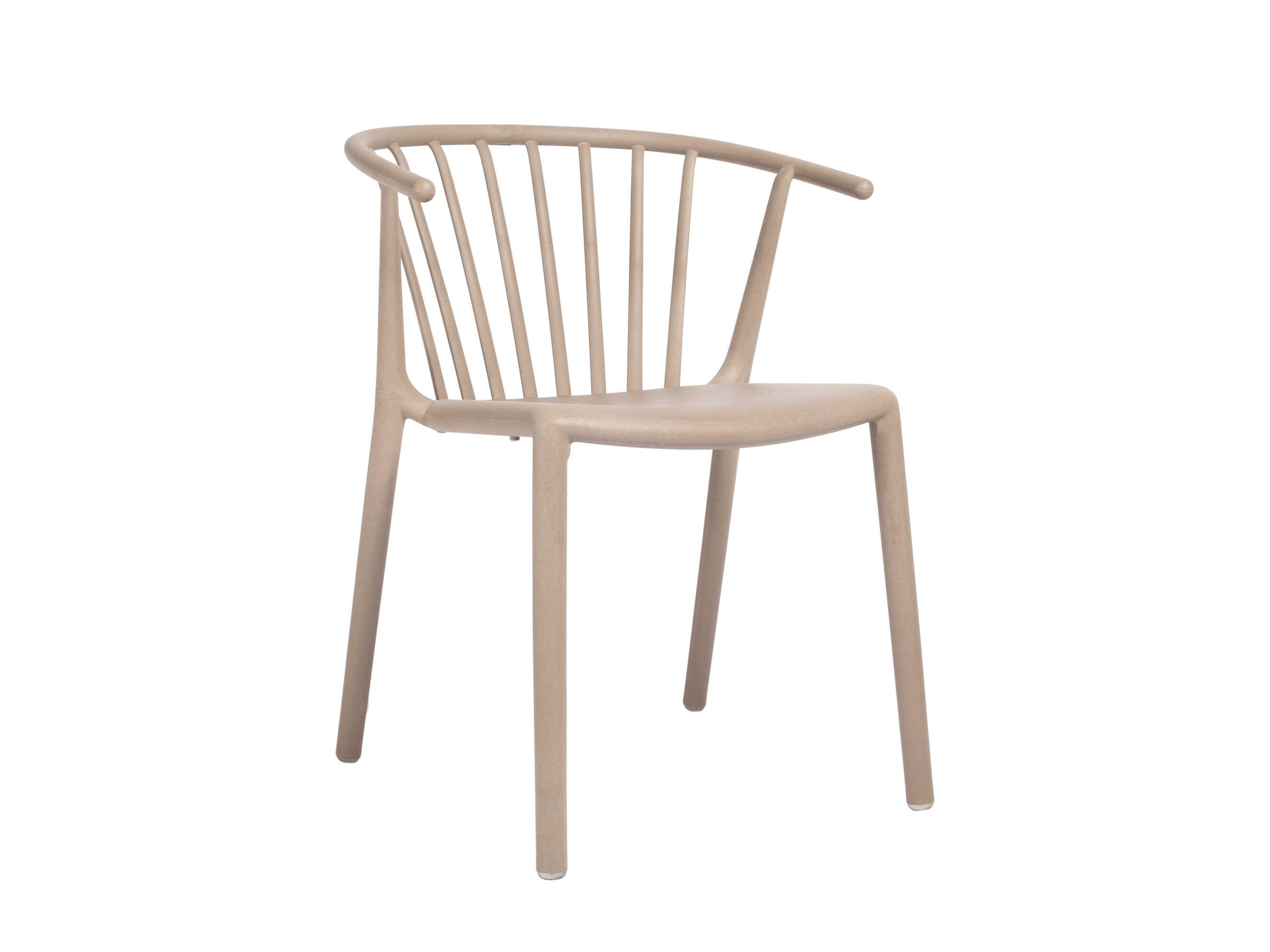 Woody Eco Recycled Dining Chair Stackable Indoor Outdoor