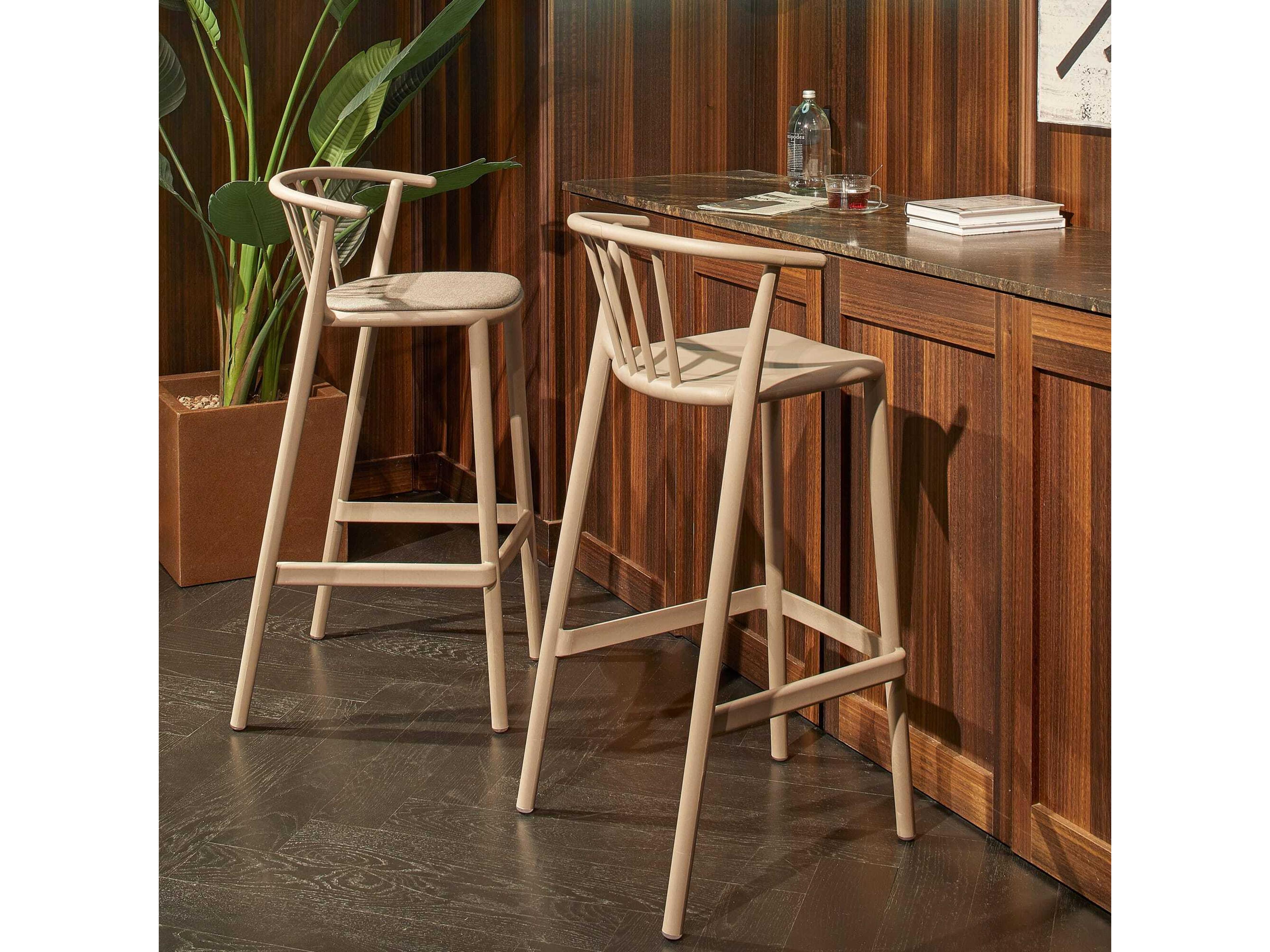 Resol Woody Eco Recycled High Bar Chair Earth Brown Price Includes 4