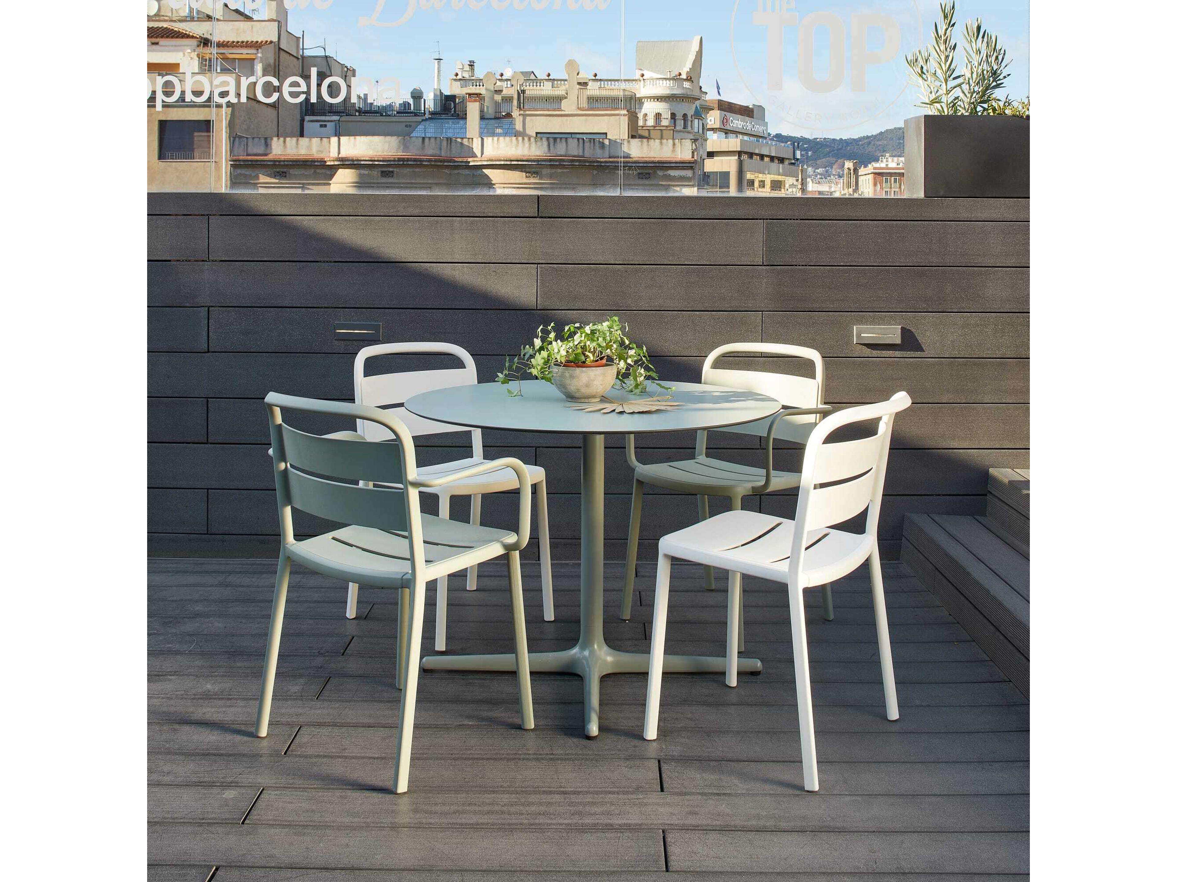 Resol Toledo Round Dining Table 70" Diameter Chocolate