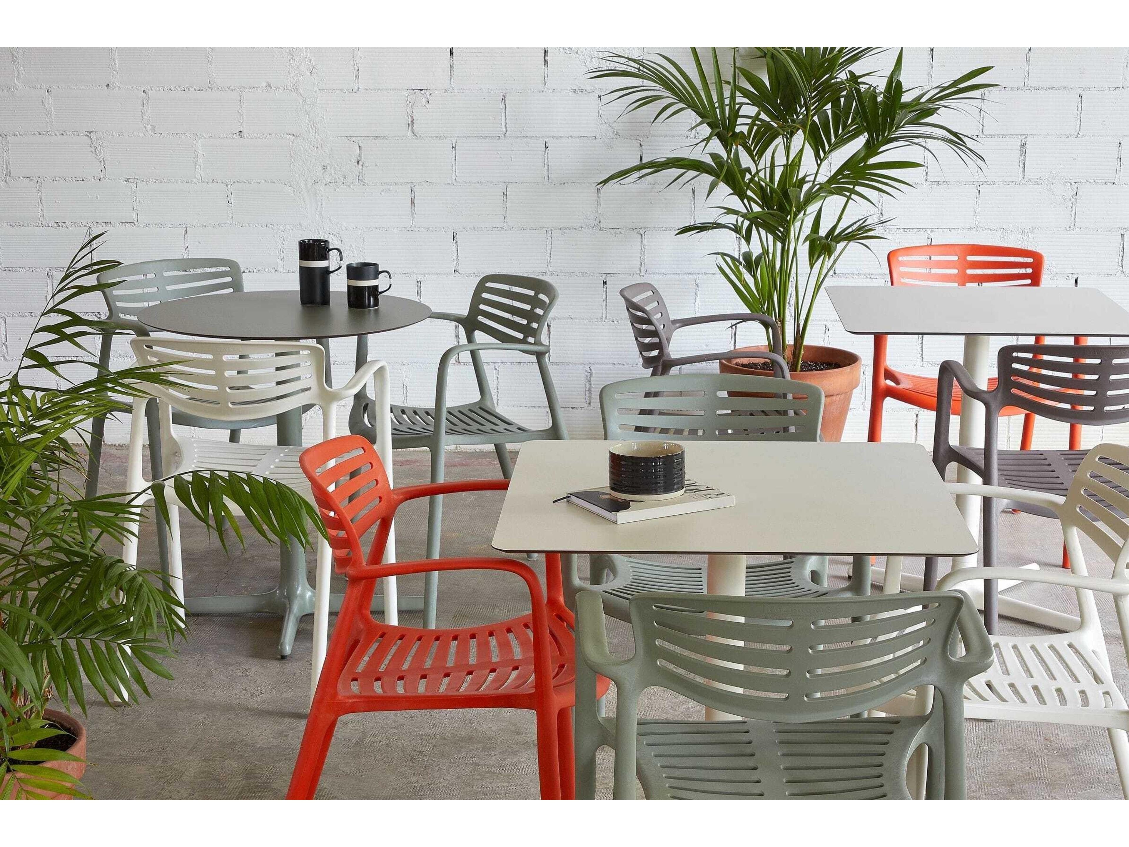 Resol Toledo Square Dining Table 70x70 Greenish Grey