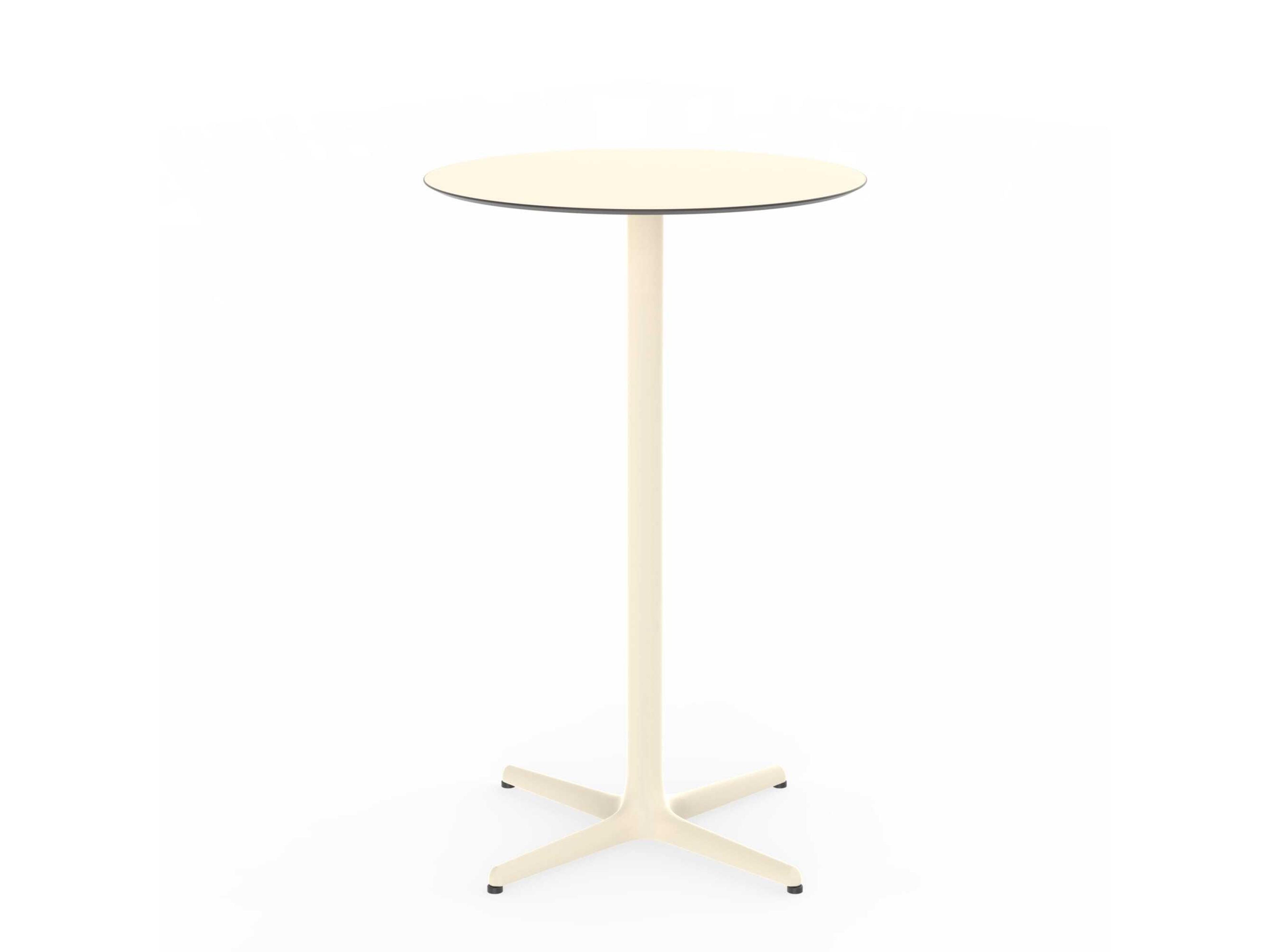 Toledo Round High Dining Table Ivory
