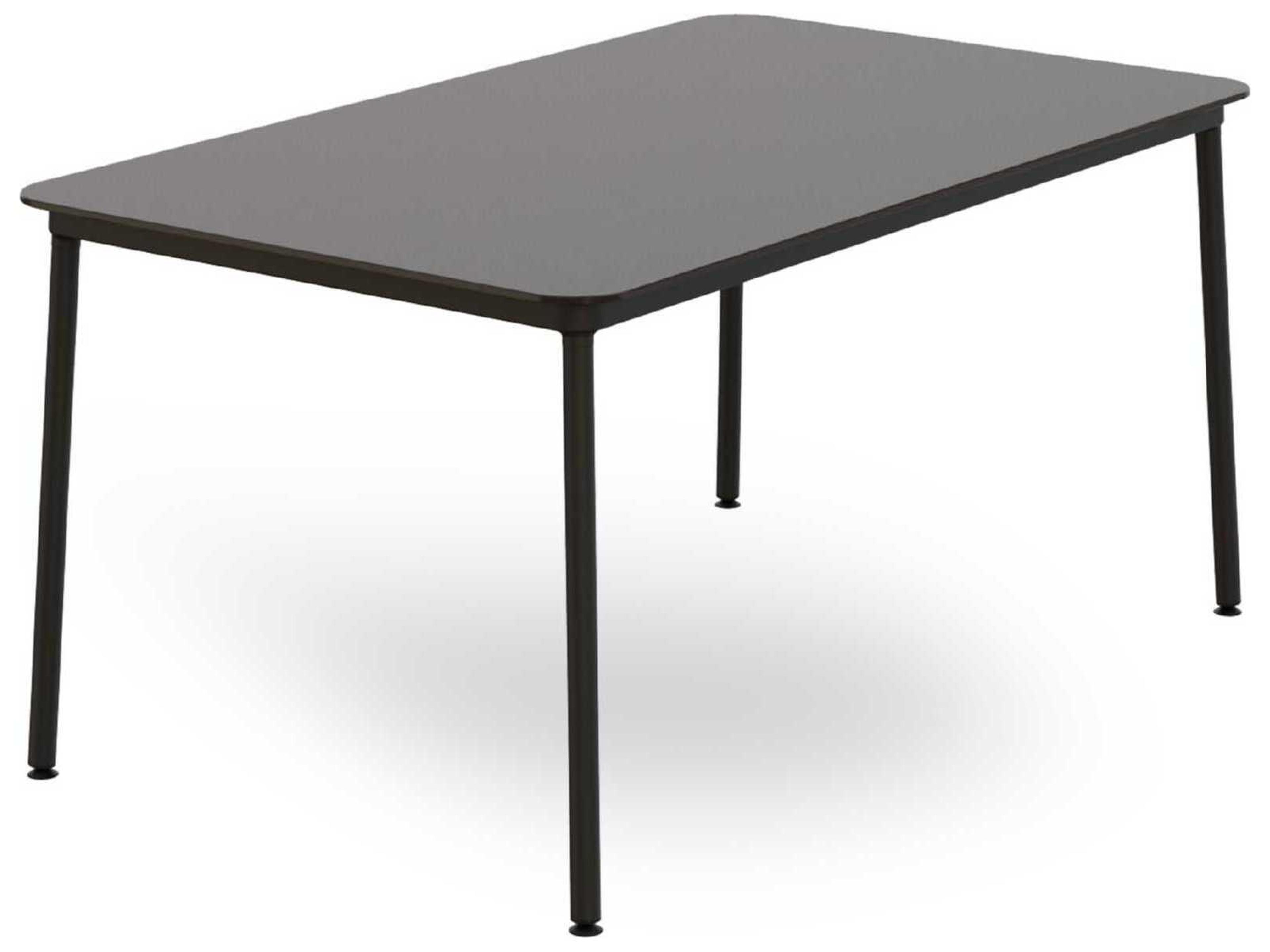 Hub Rectangular Dining Table 59x35 Black