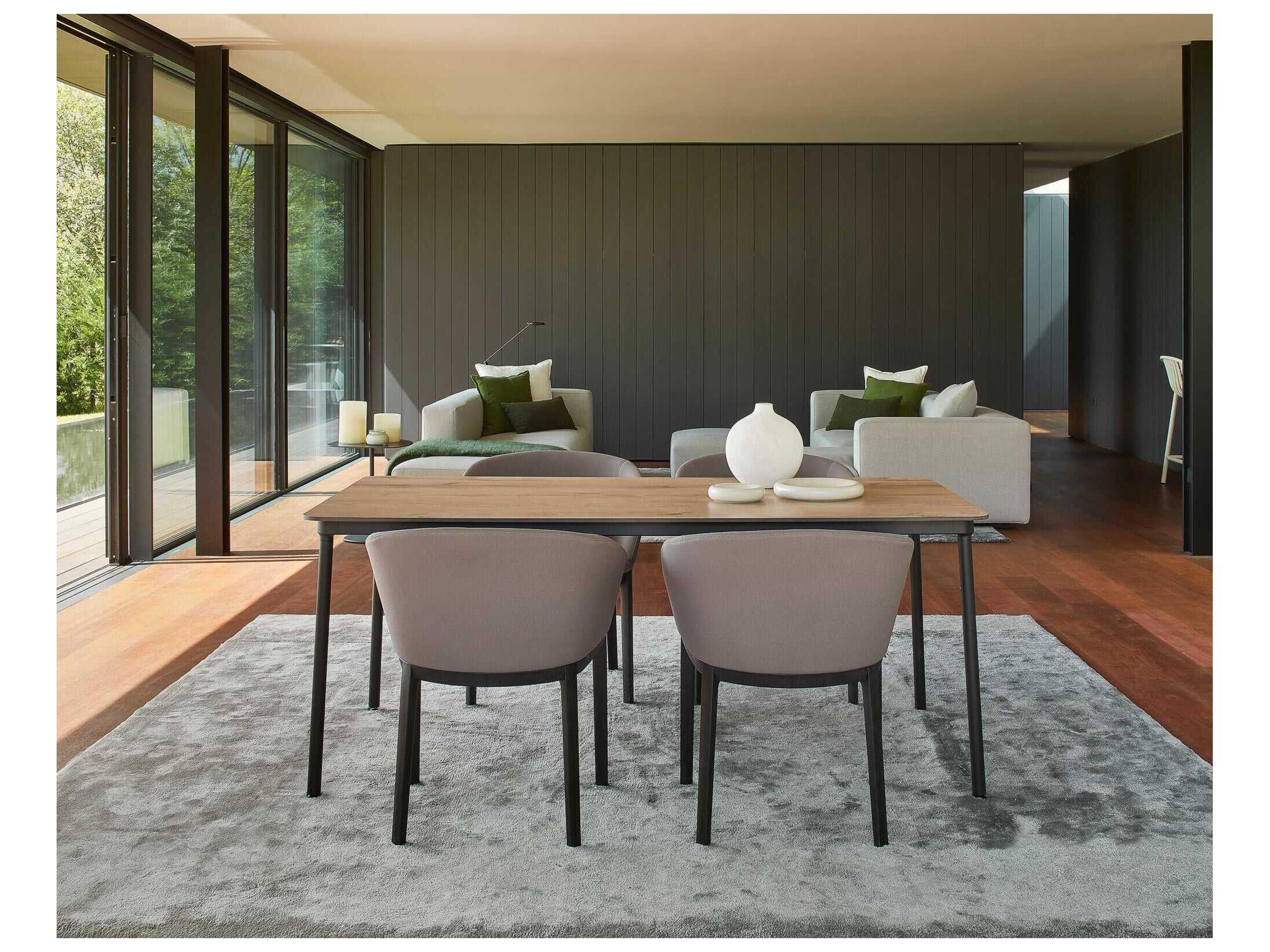 Resol Hub Rectangular Dining Table 59x35 Natural Oak