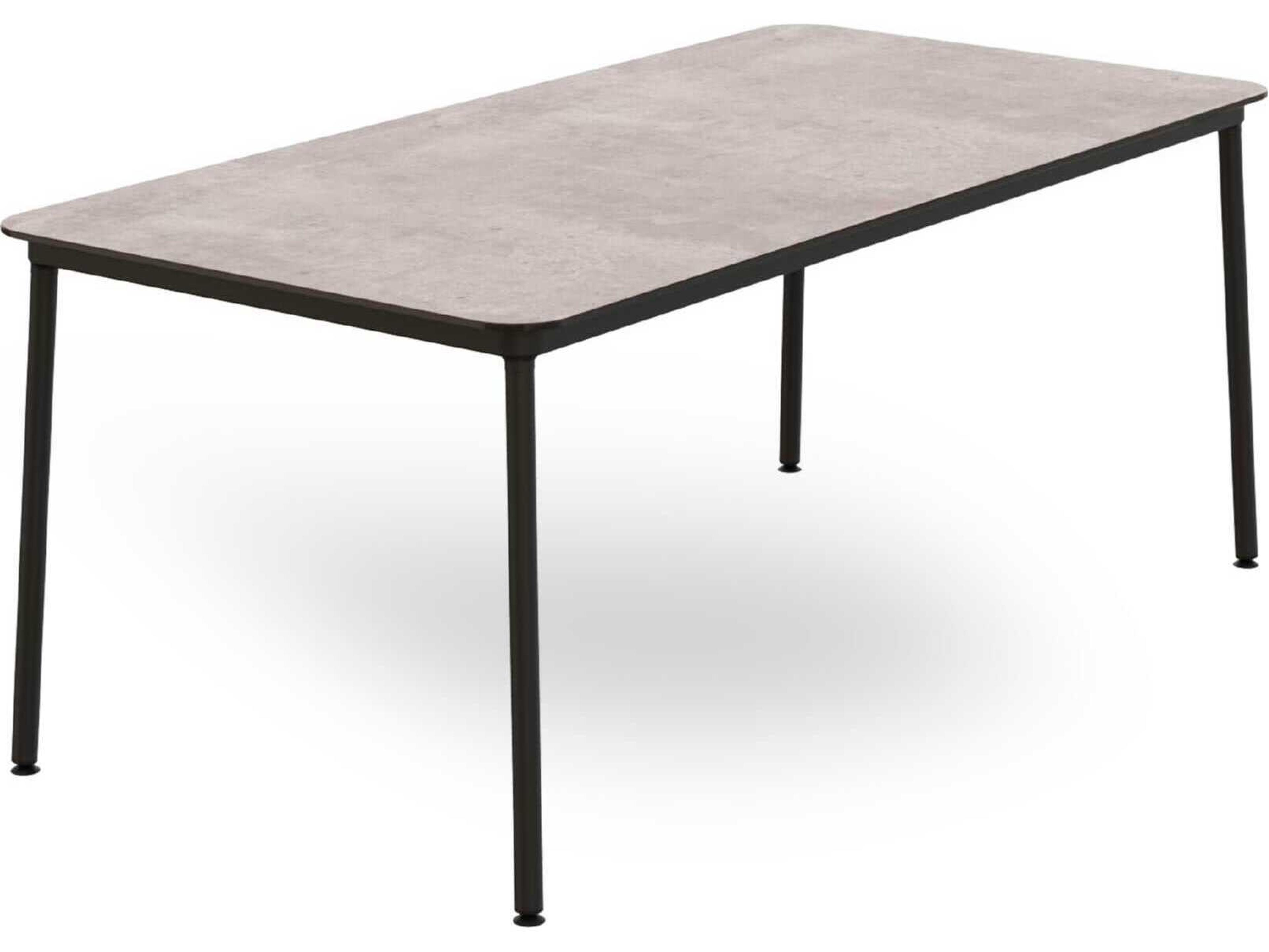 Hub Rectangular Dining Table 70x35 Cement
