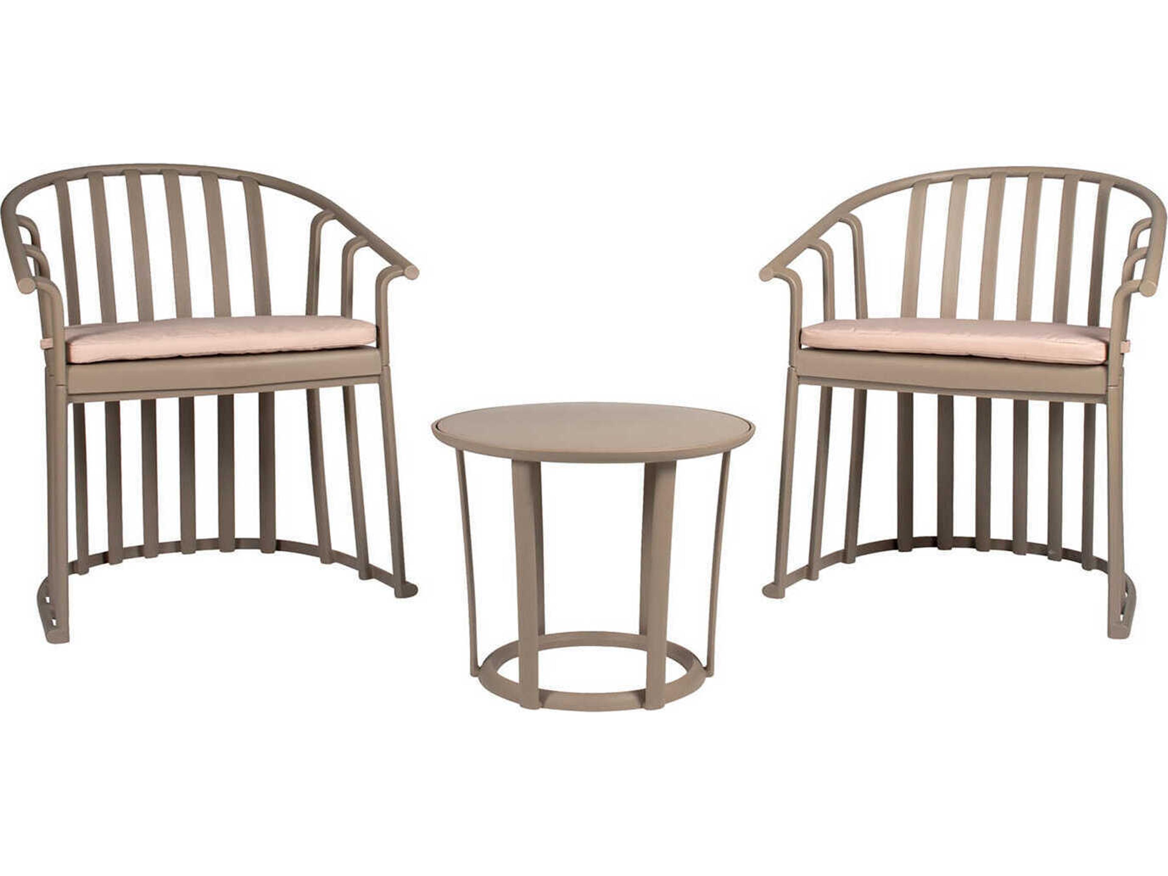 Raff 3 Piece Conversation Set with Cushions Sand