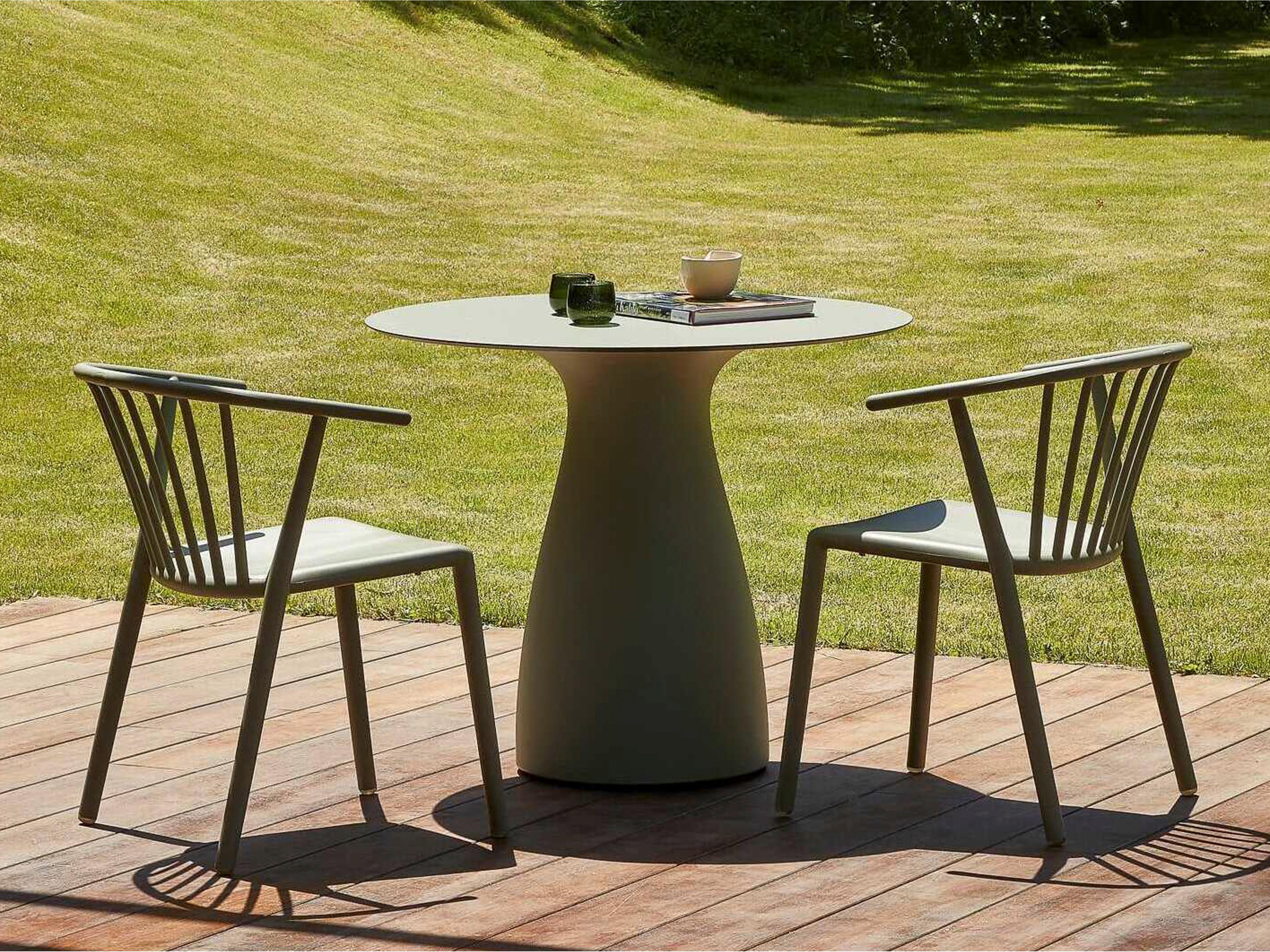 Resol Baobab S Round Dining Table Greensish Grey 90"