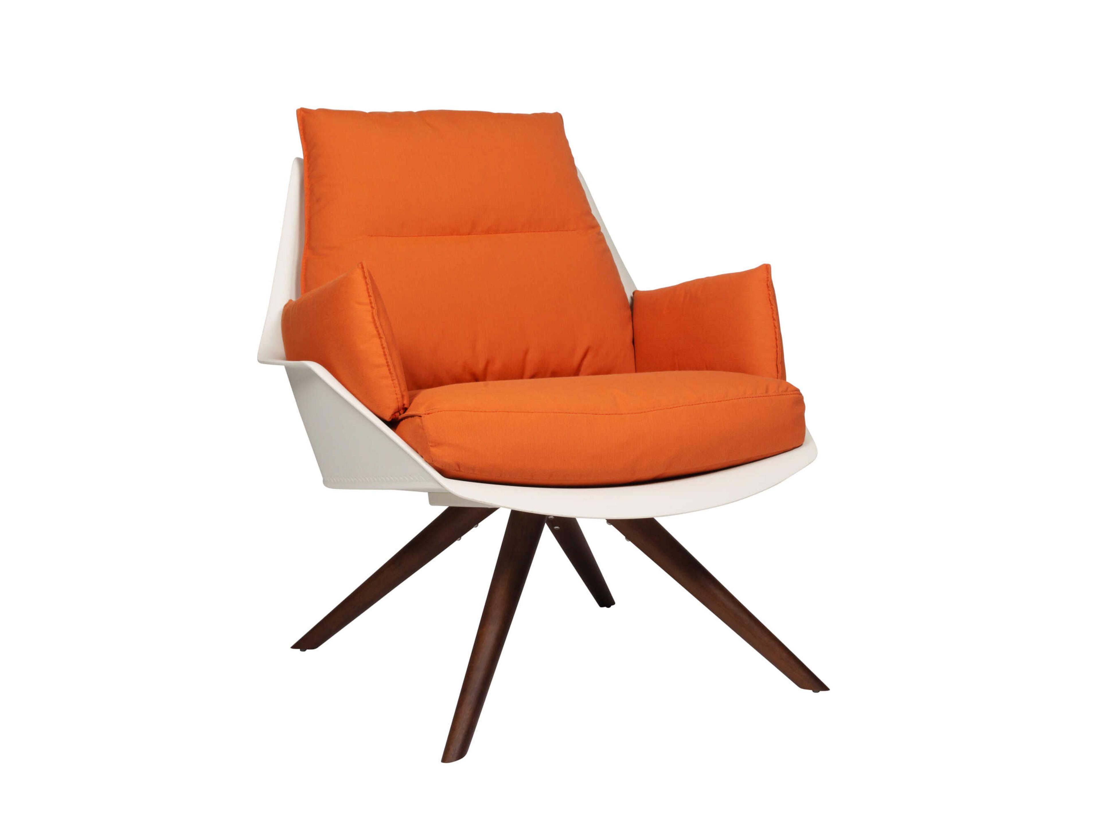 Resol Anou Wood Lounge Chair Peach