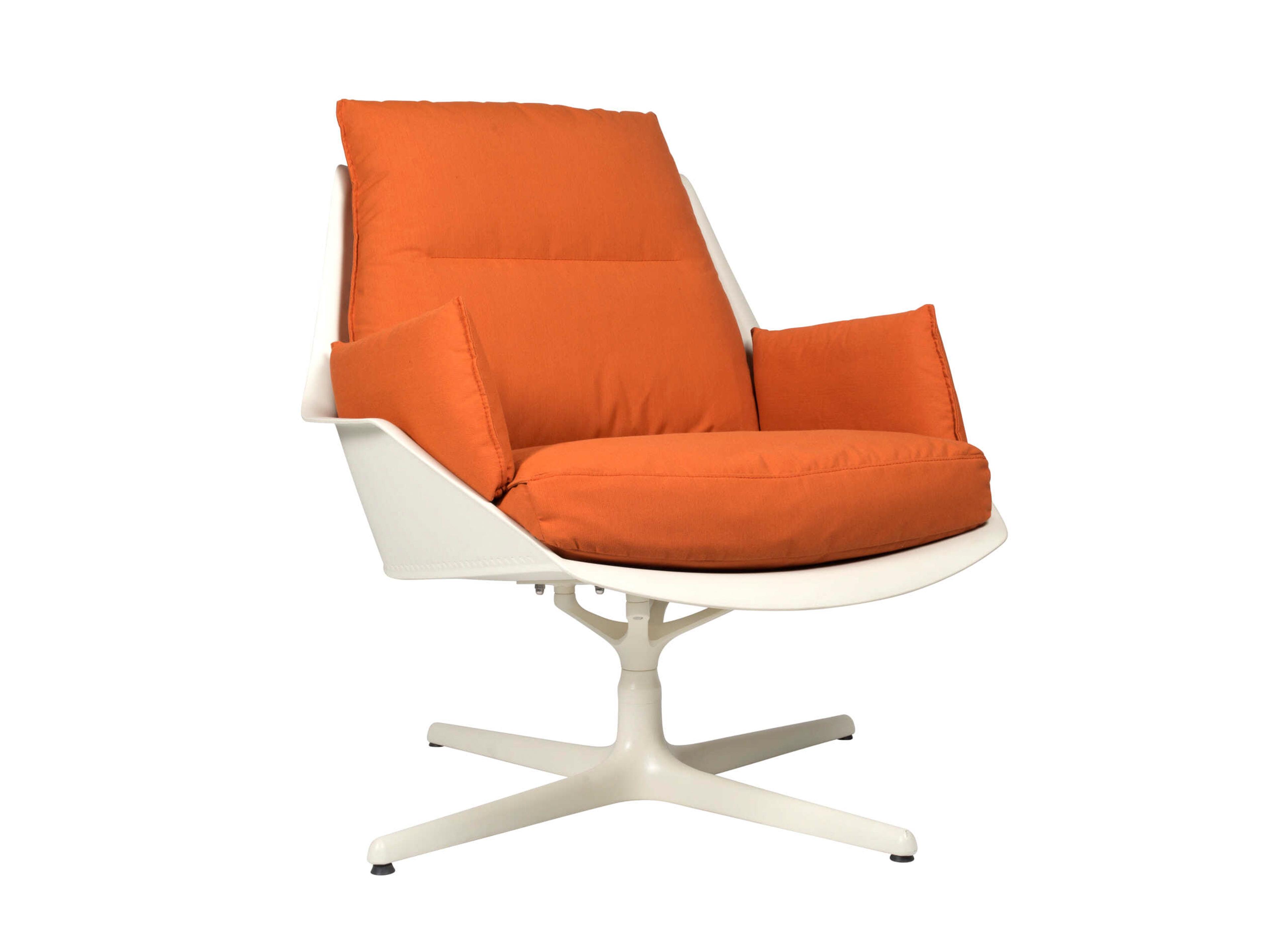 Anou Toledo Lounge Chair Ivory Pumpkin