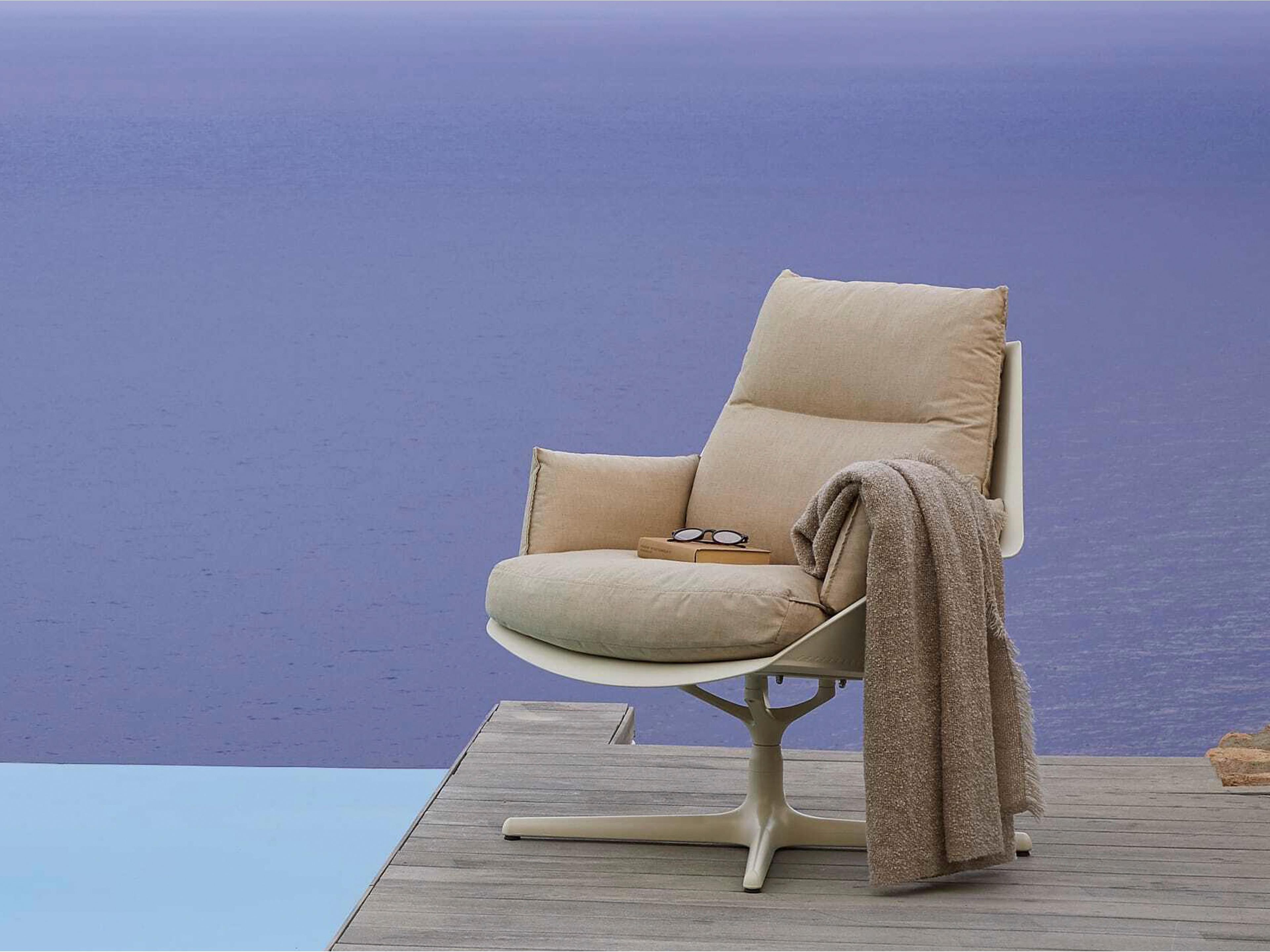 Resol Anou Toledo Lounge Chair Ivory Pumpkin