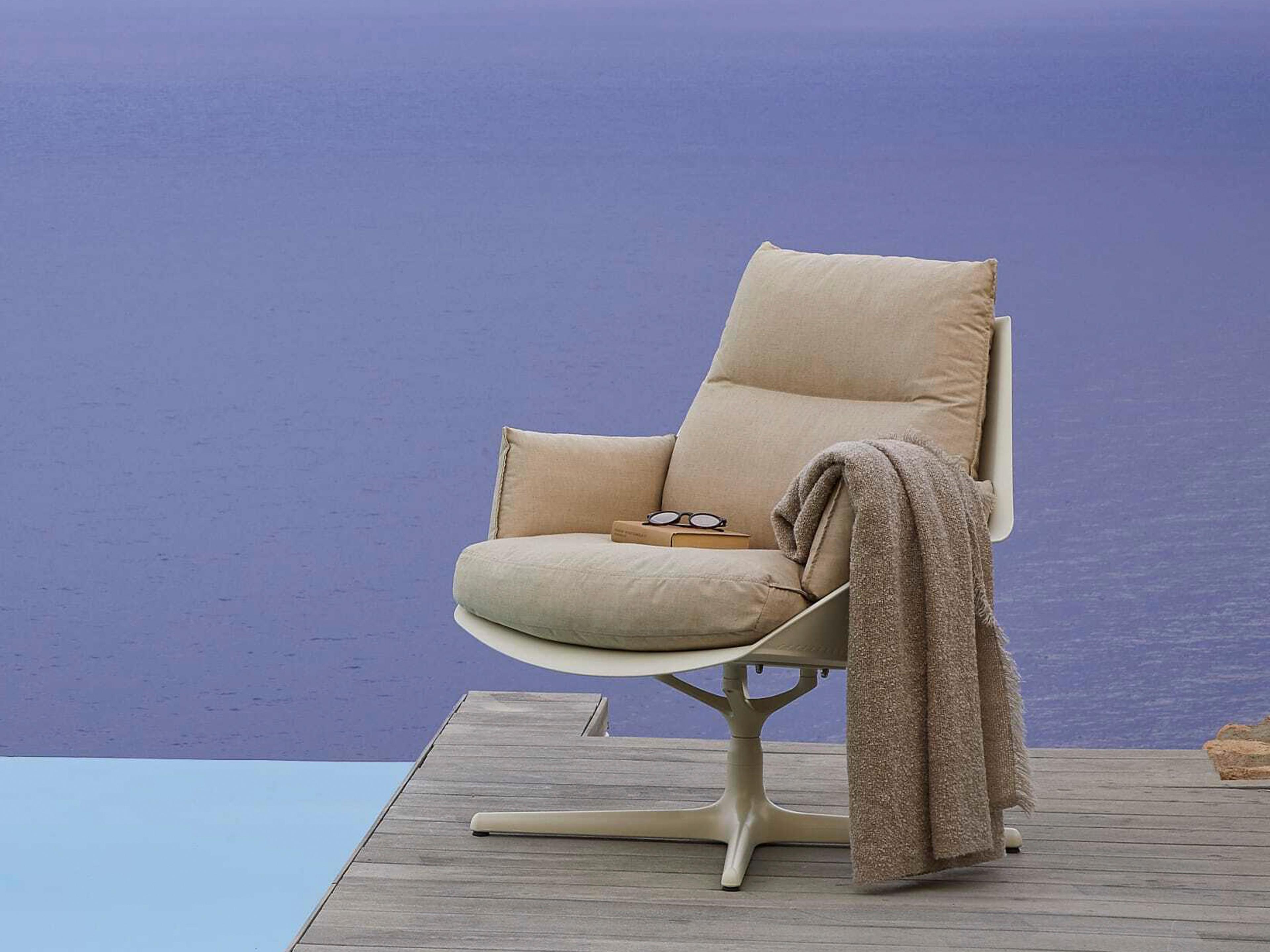 Resol Anou Toledo Lounge Chair Ivory Arbor Pebble