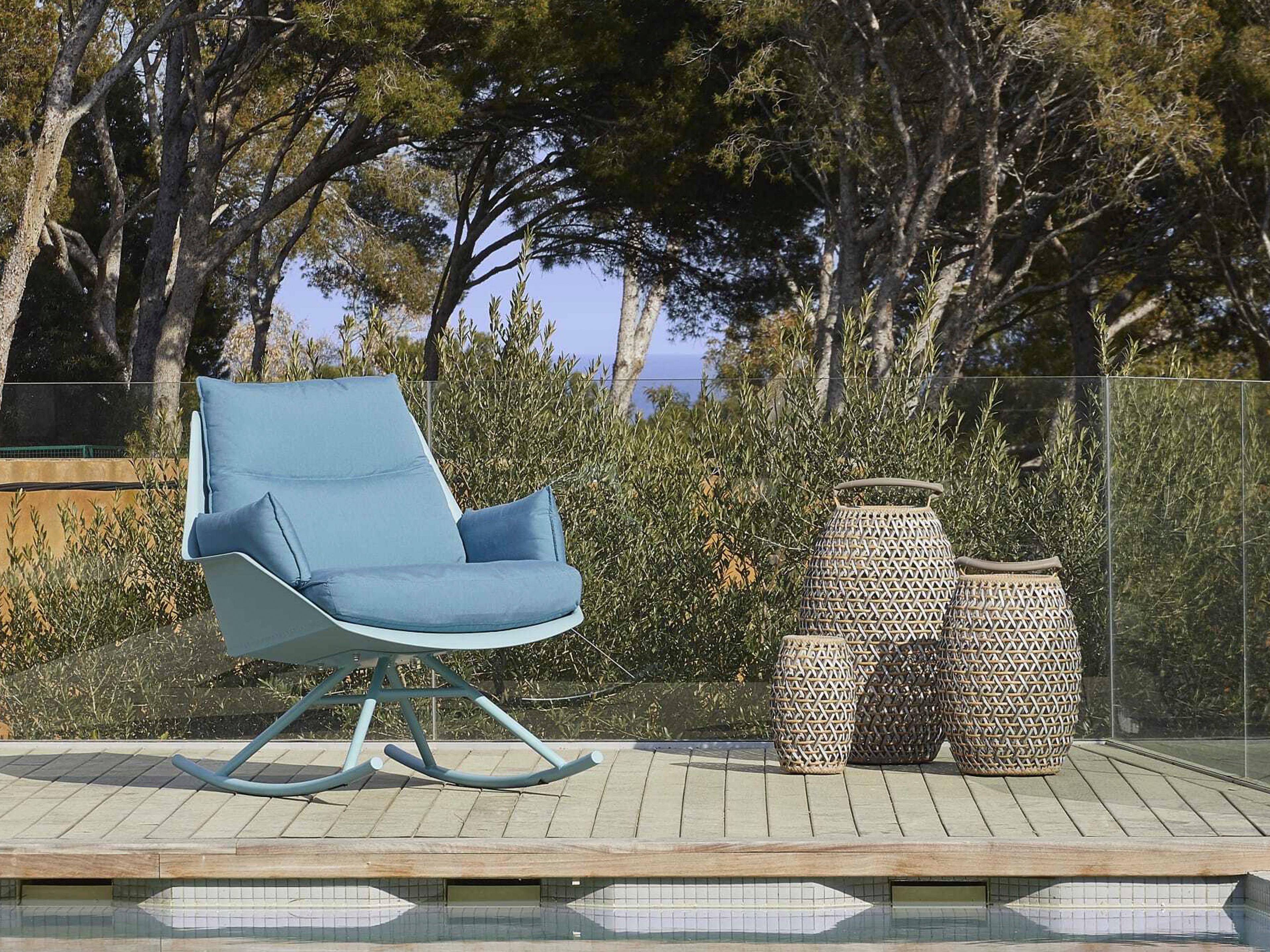 Resol Anou Rocking Lounge Chair Turquoise Adriatic