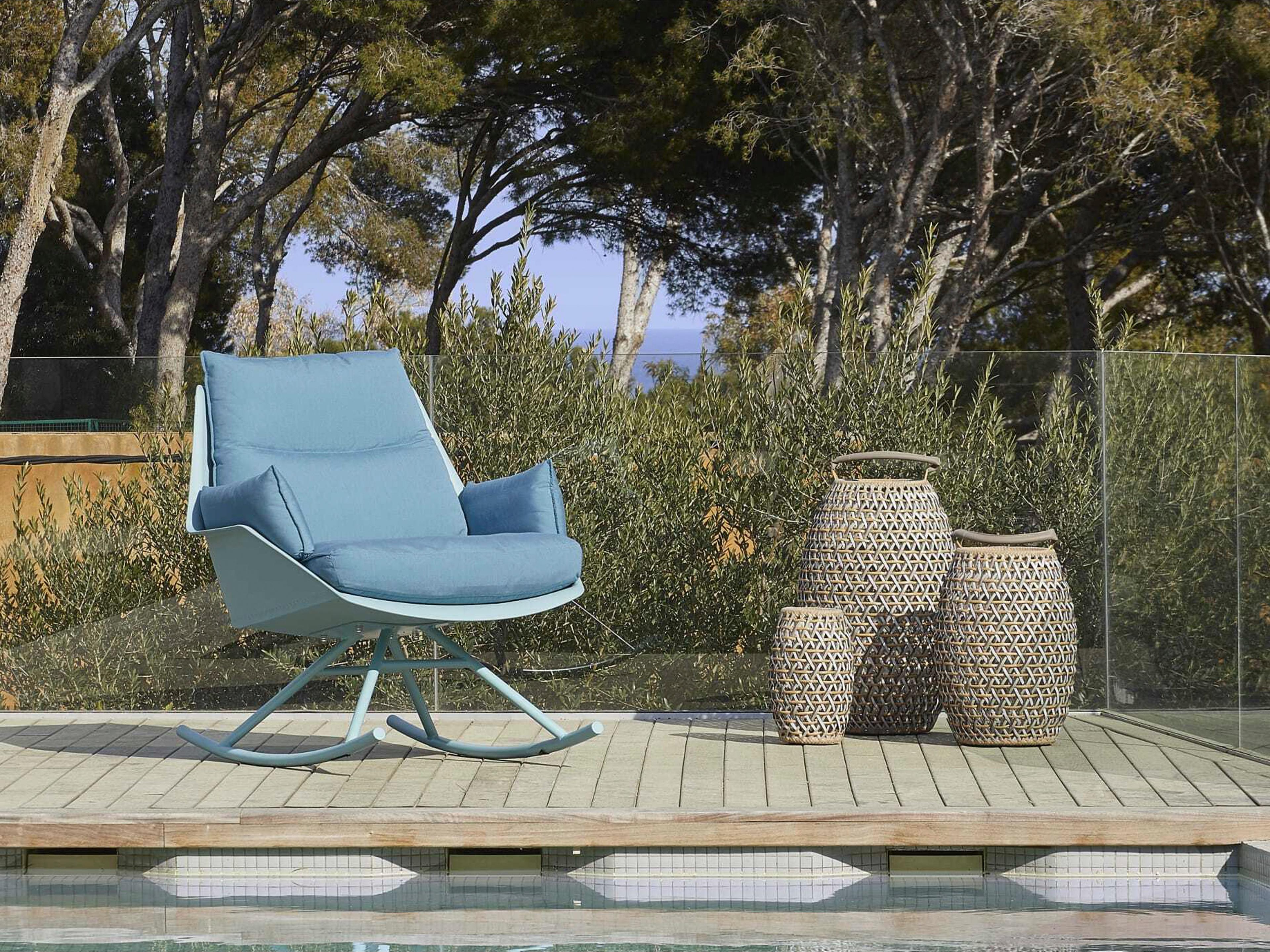 Resol Anou Rocking Lounge Chair Ivory Pumpkin