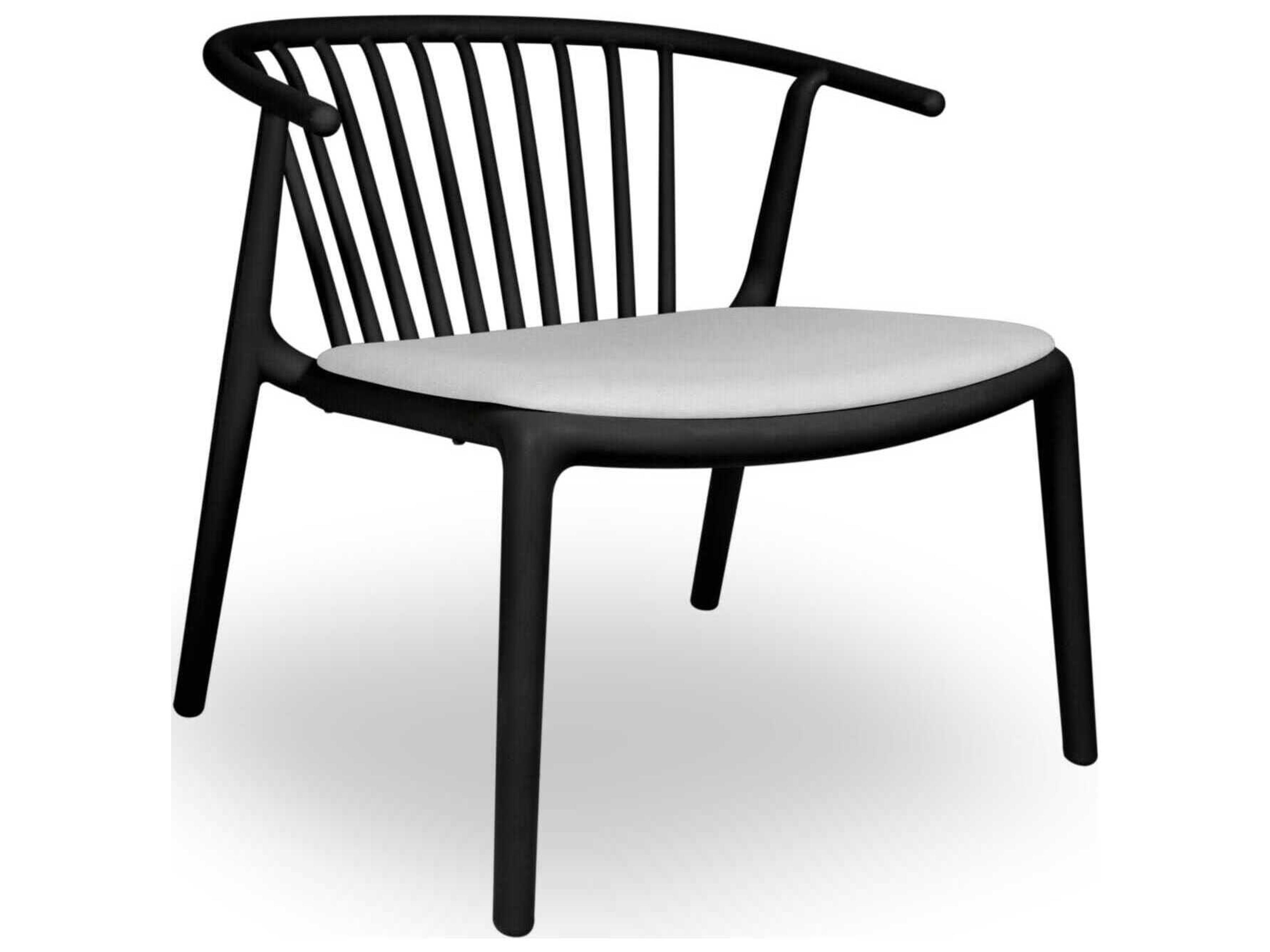 Woody Upholstered Lounge Chair Black Linen Price Includes 2