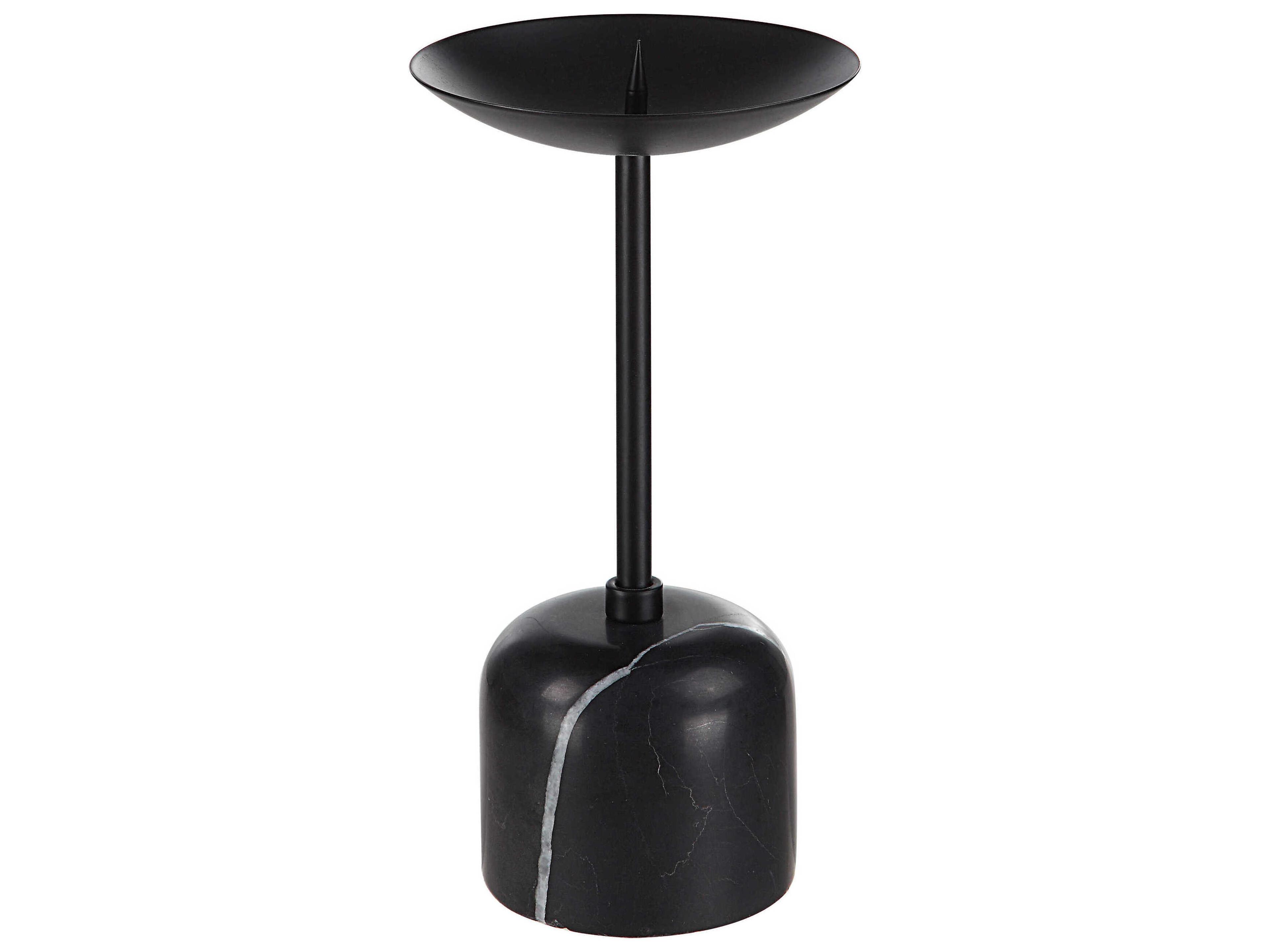 Renwil Uma Matte Black Candle Holder Set of 2