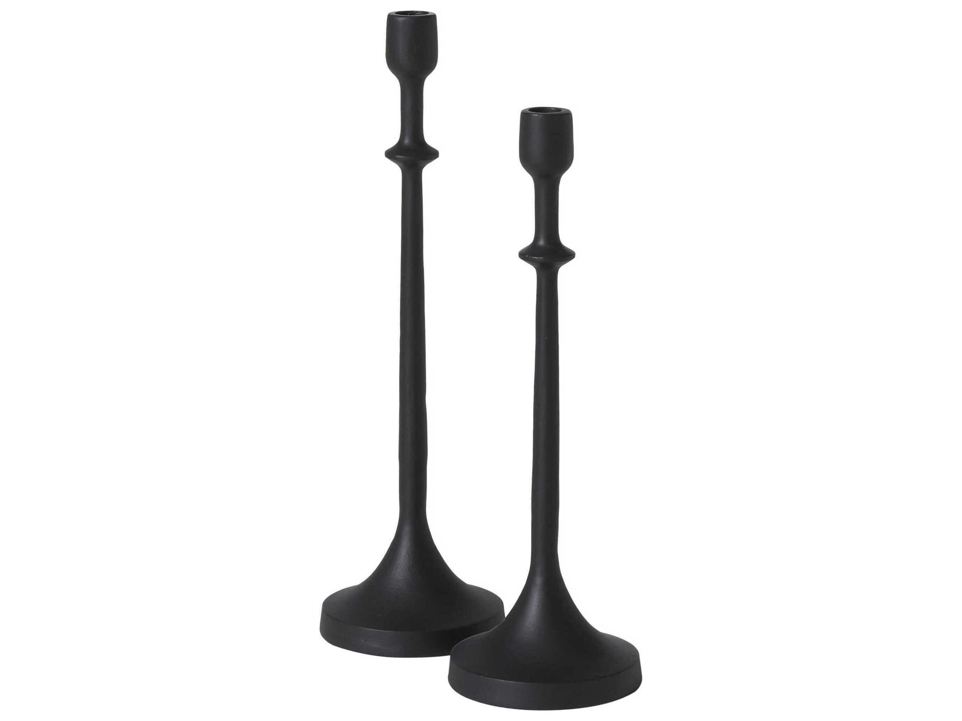 Albero Matte Black Candle Holder