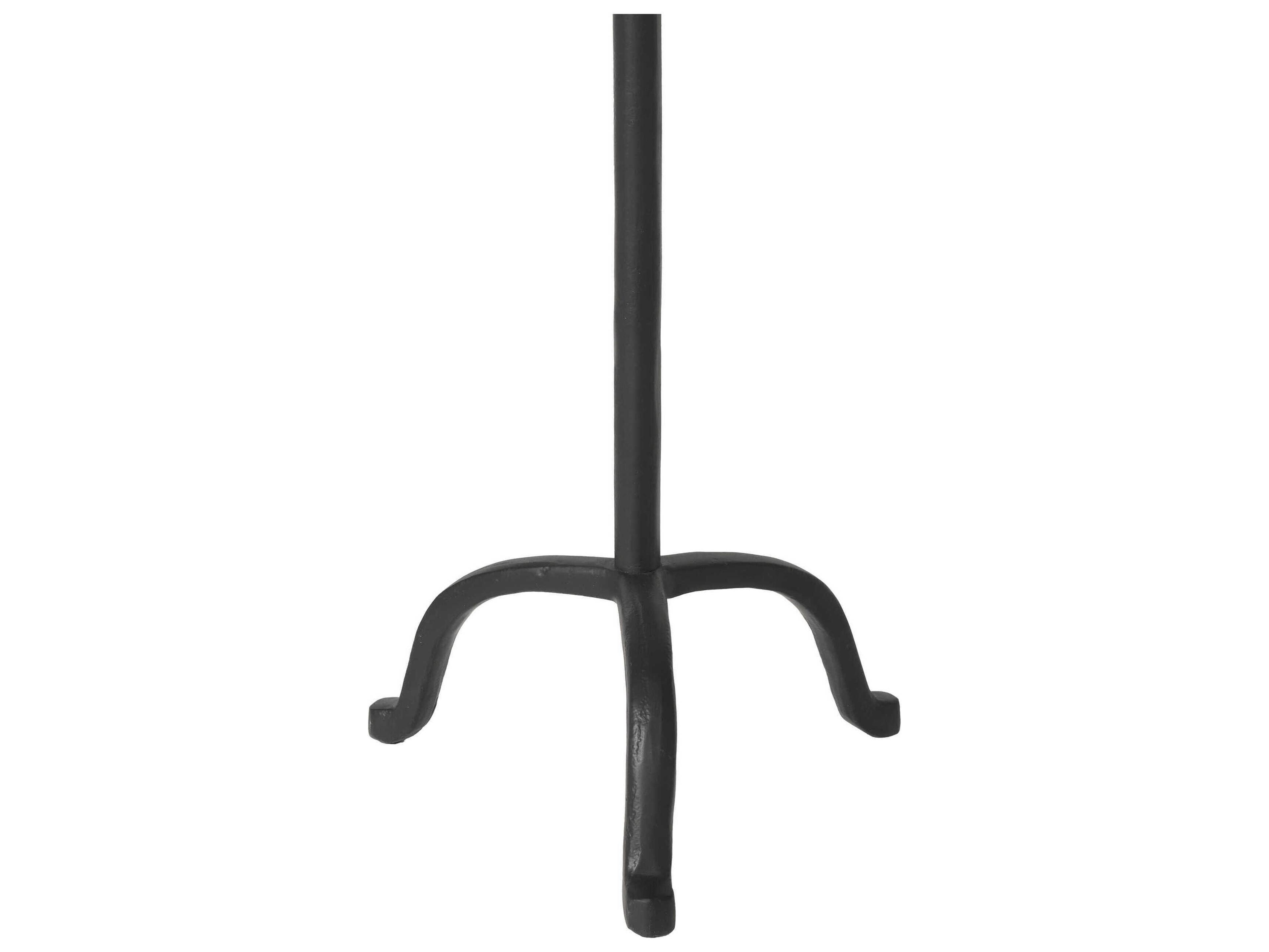 Renwil Agra Matte Black Candle Holder
