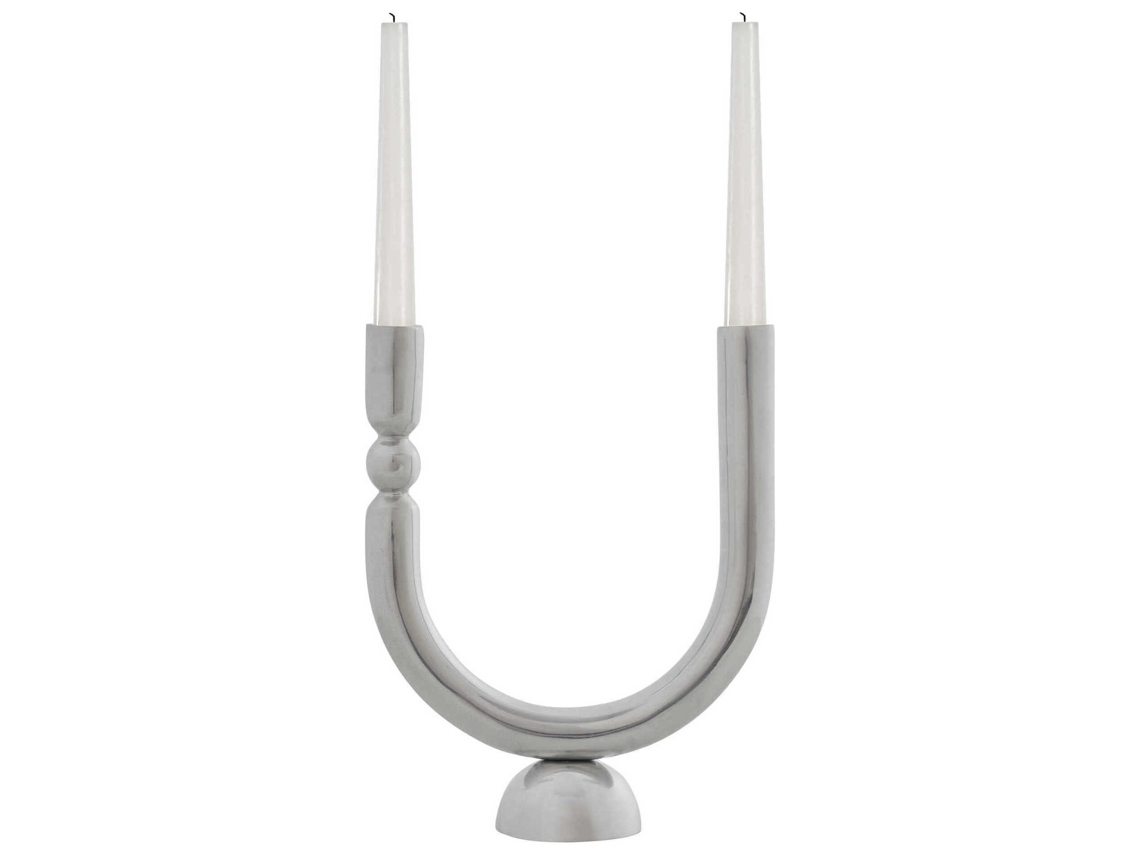 Darnay Nickel Candle Holder