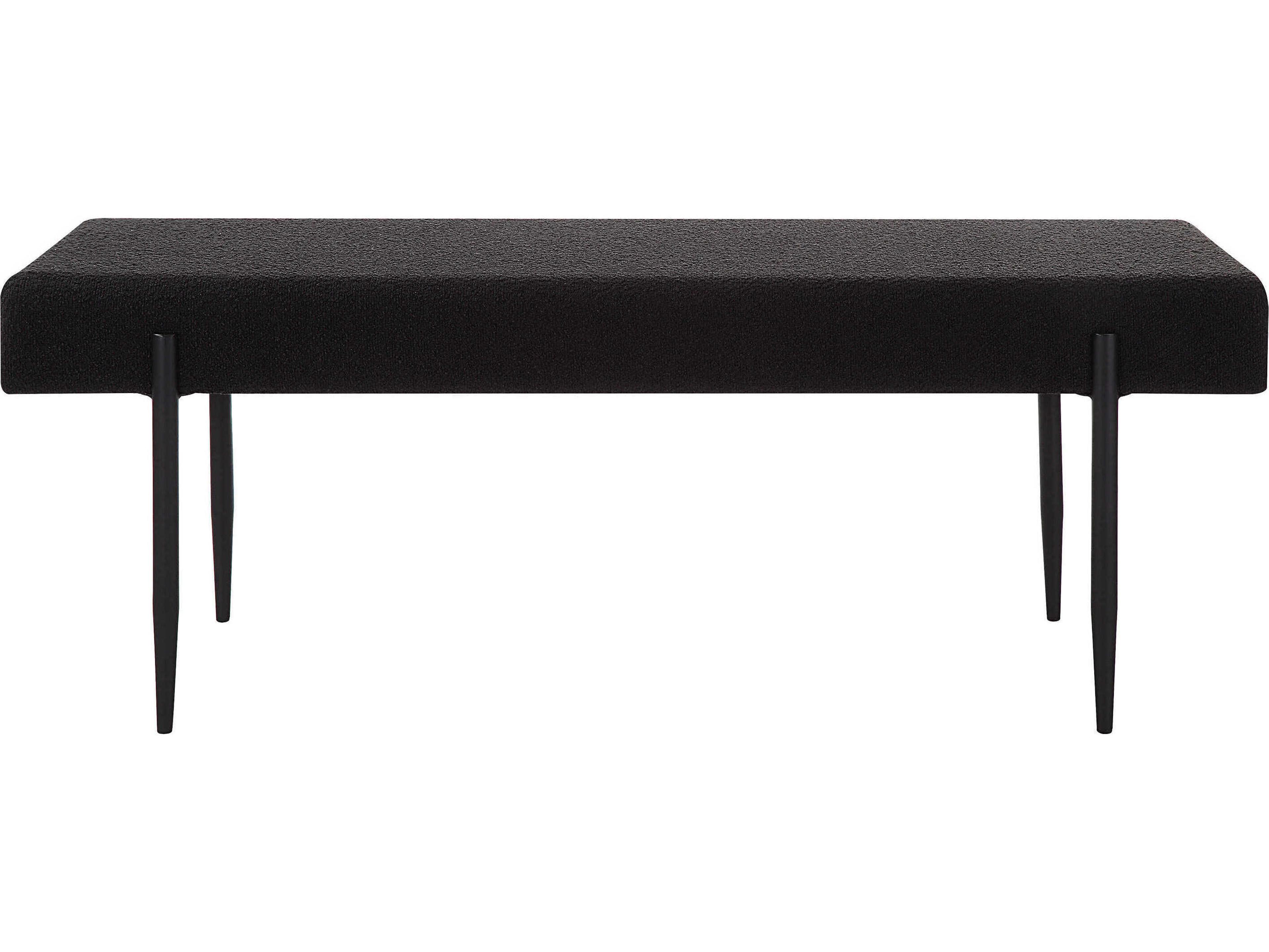 Renwil Lowe Black Upholstered Accent Bench