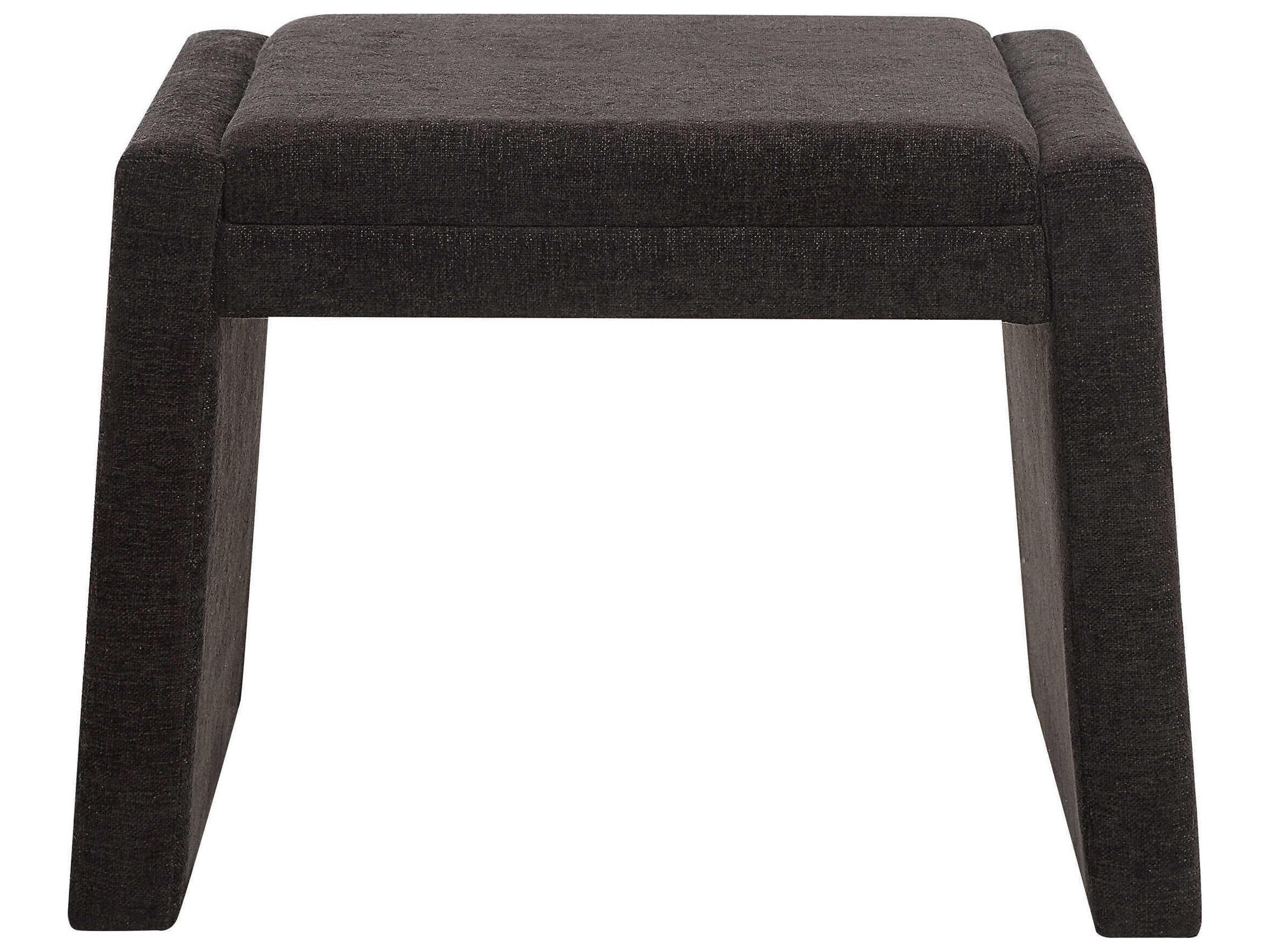 Renwil Moita Black Upholstered Accent Bench
