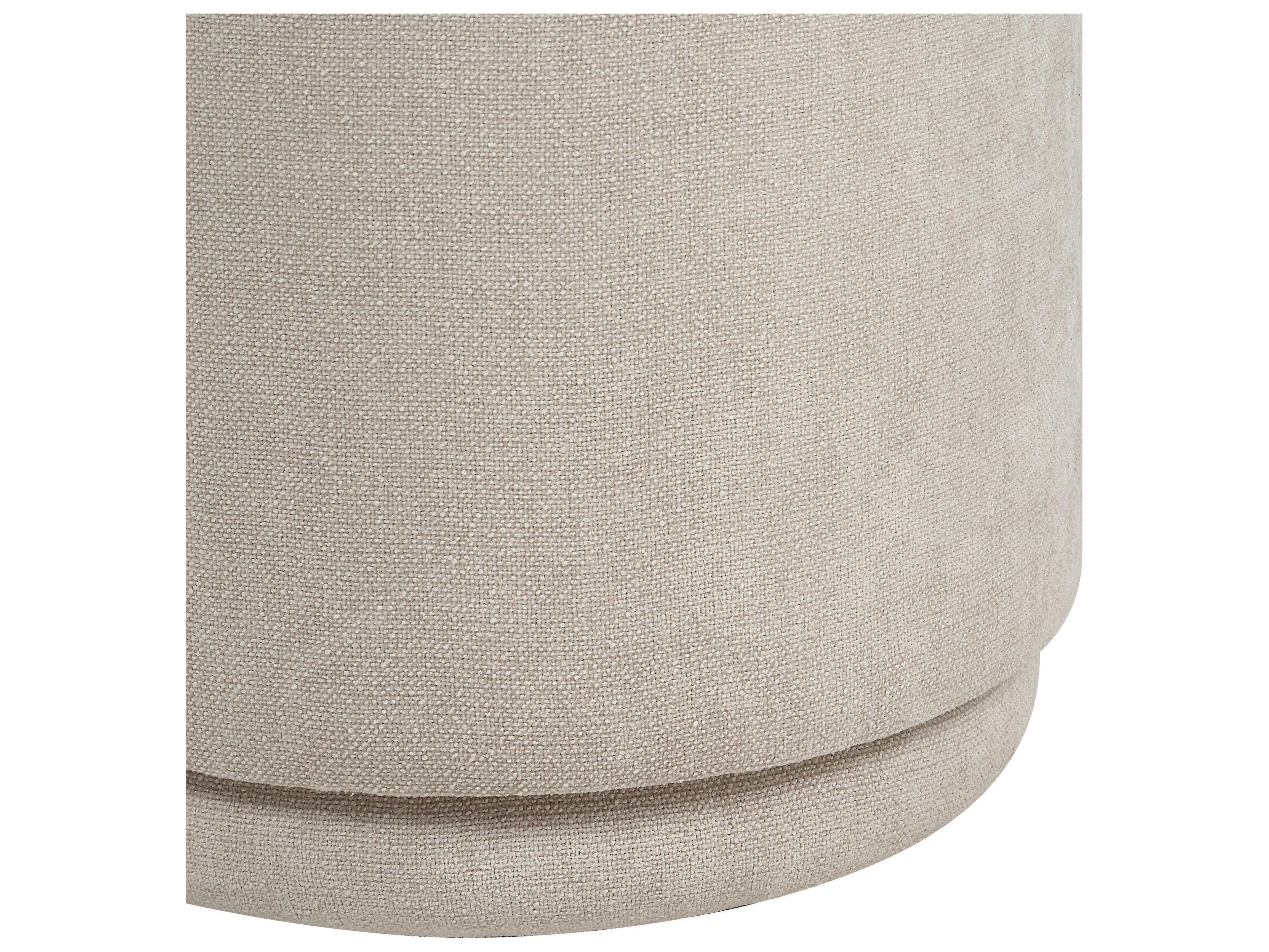 Renwil Persea Cool Grey Upholstered Accent Stool