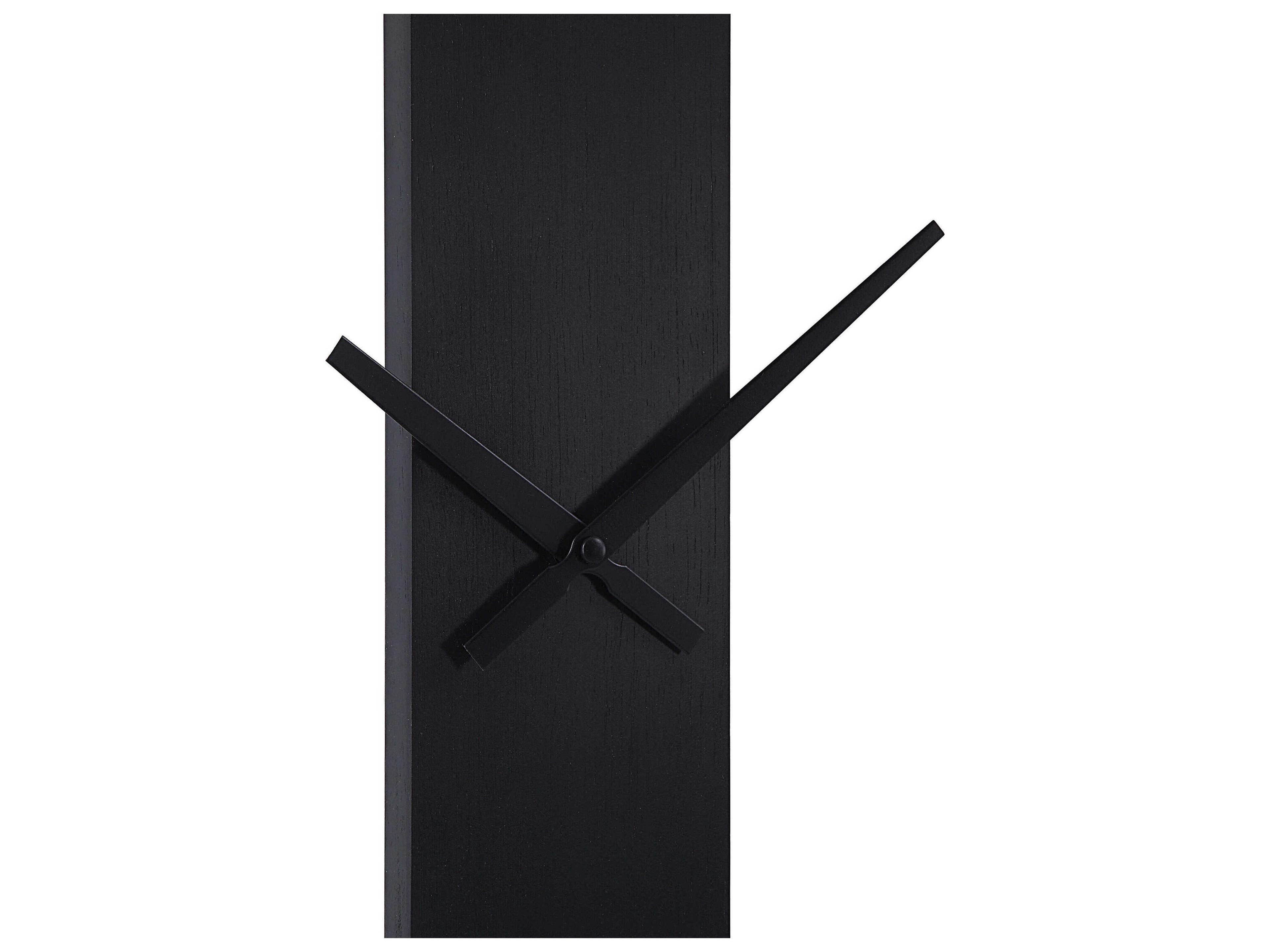 Renwil Romane Matte Black Iron Wall Clock
