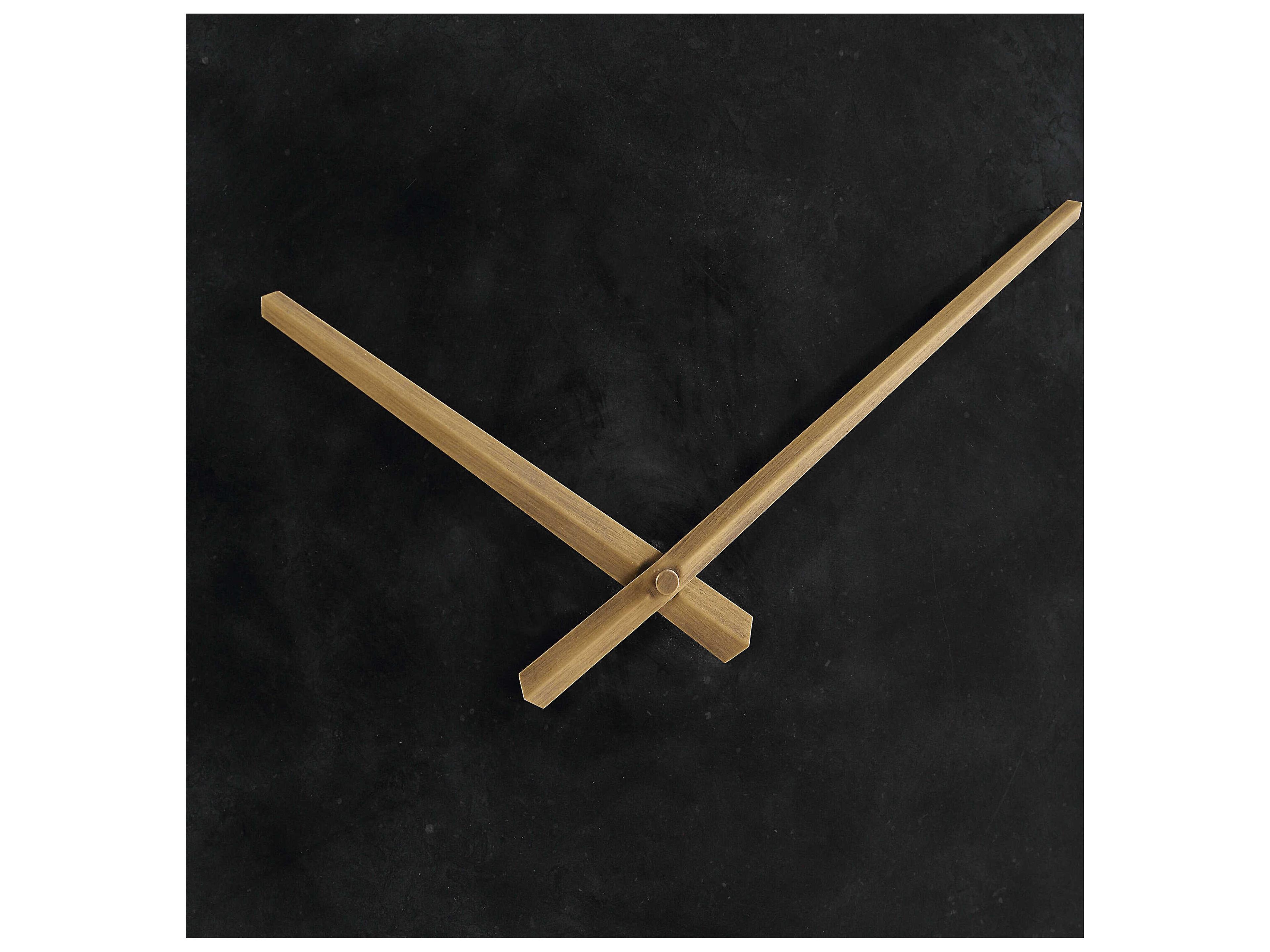 Renwil Darnay Honed Black Wall Clock